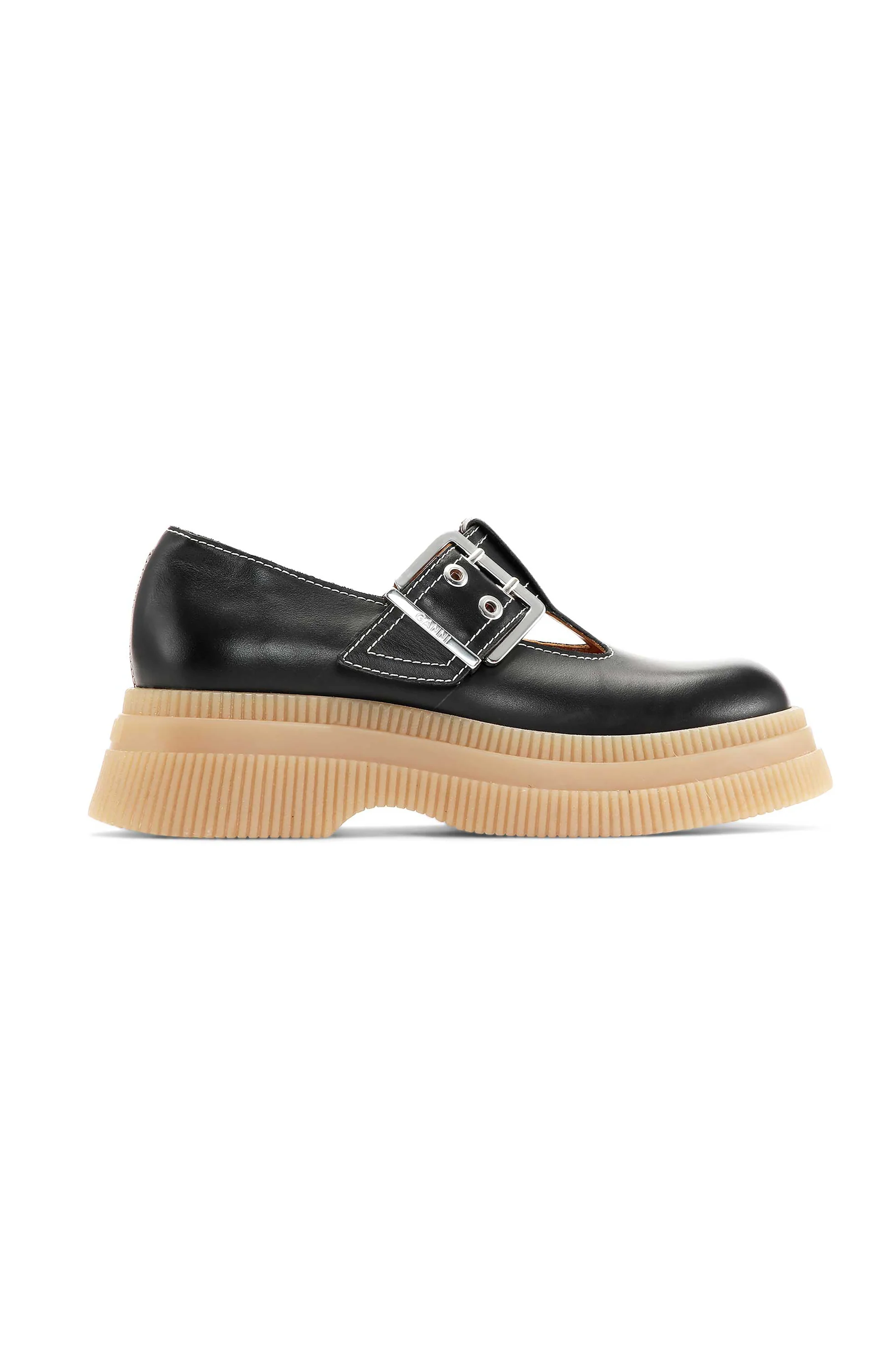 T-Strap Loafers | Black