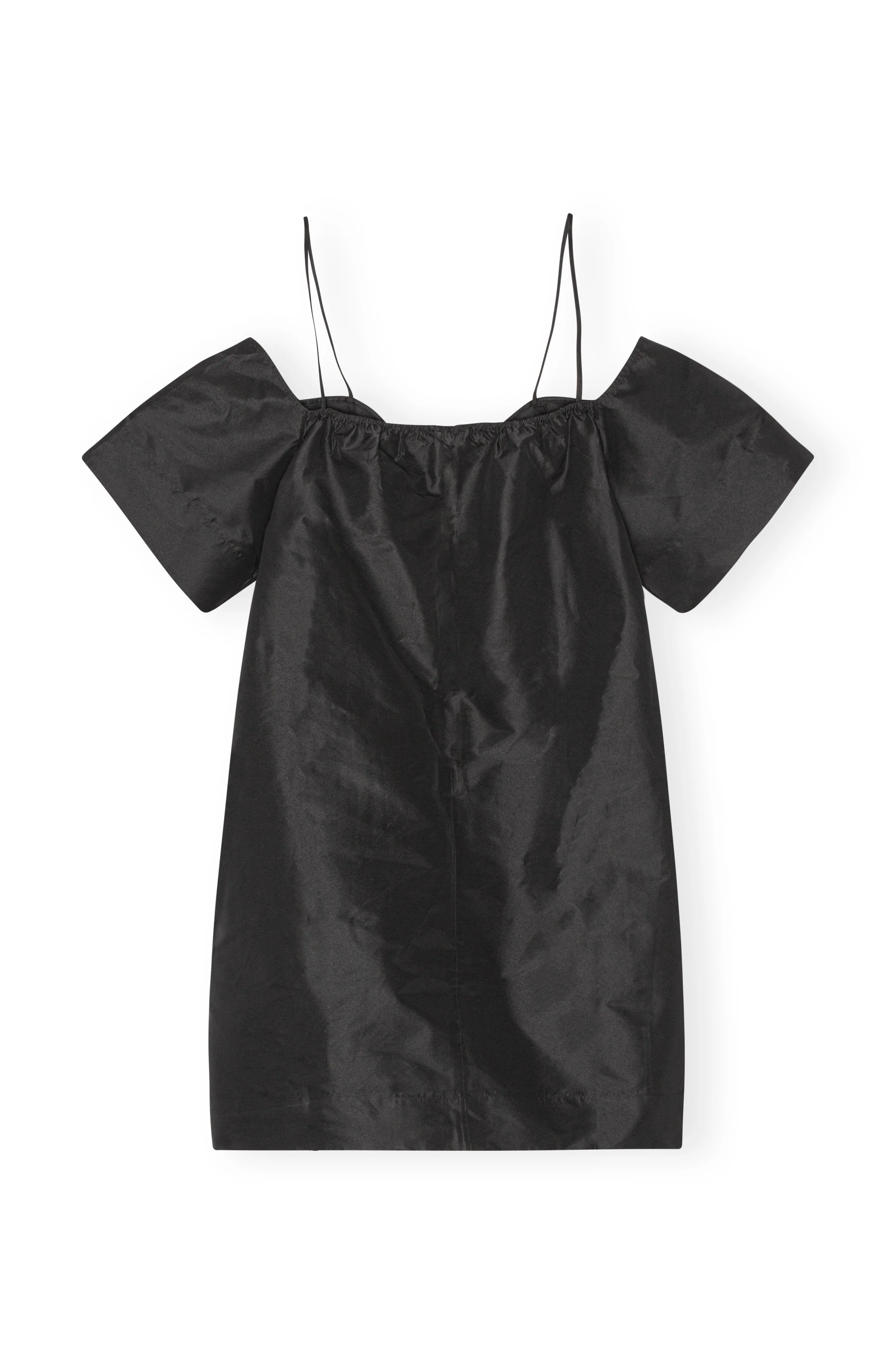 Taffeta Mini Dress | Black - Image 2