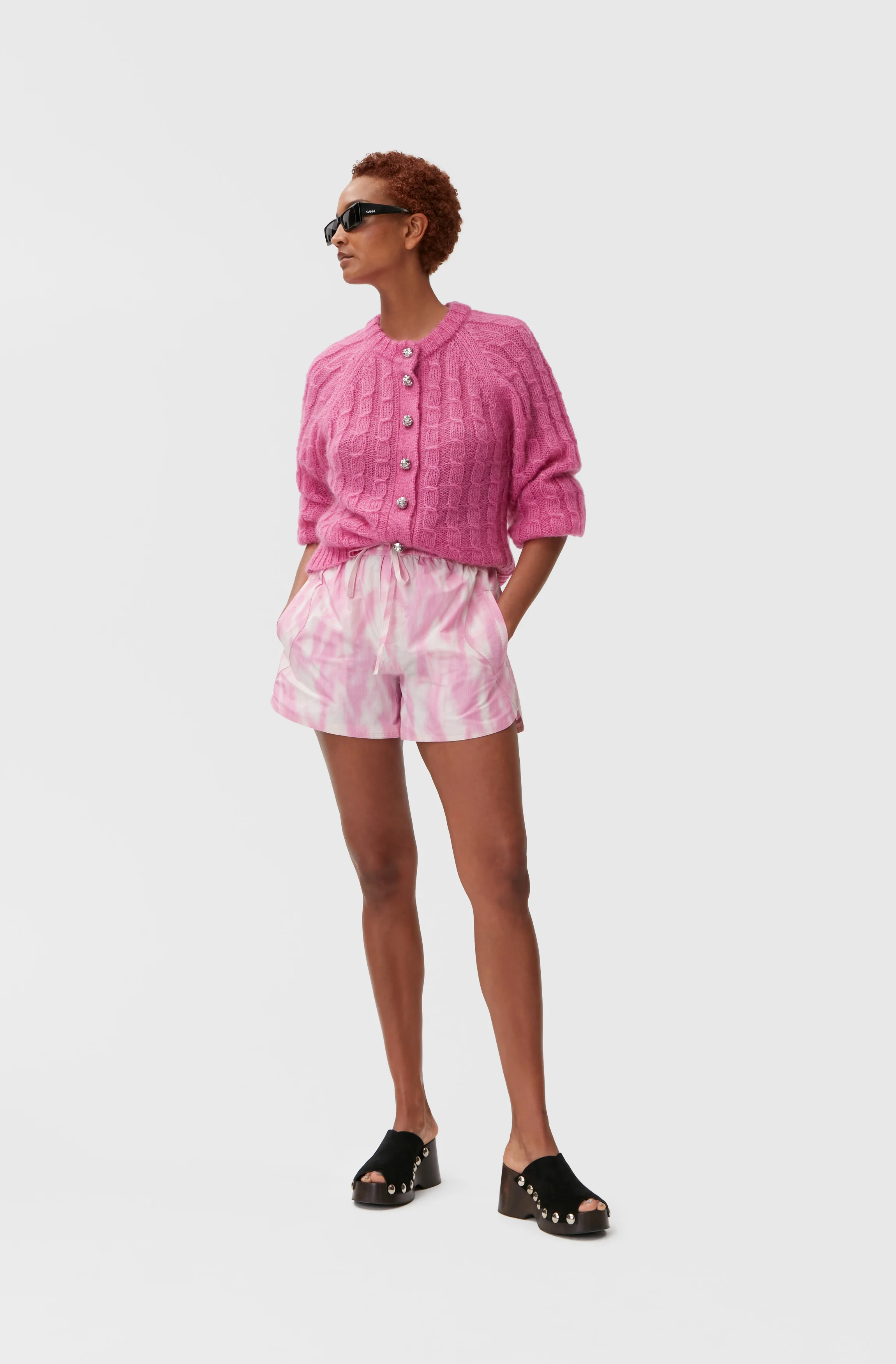 Tech Fabric Shorts | Dreamy Daze Phlox Pink - Image 3
