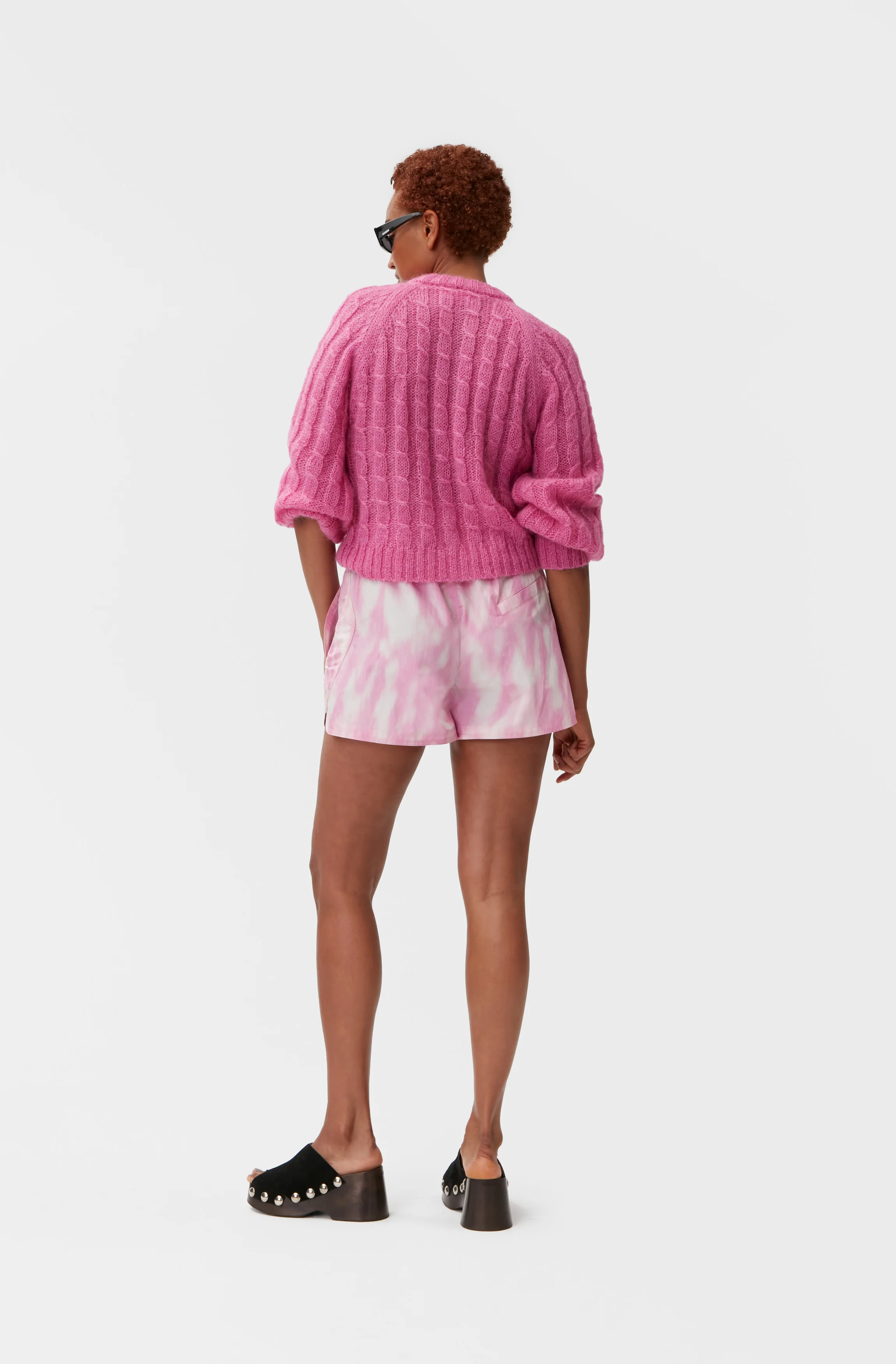 Tech Fabric Shorts | Dreamy Daze Phlox Pink - Image 4