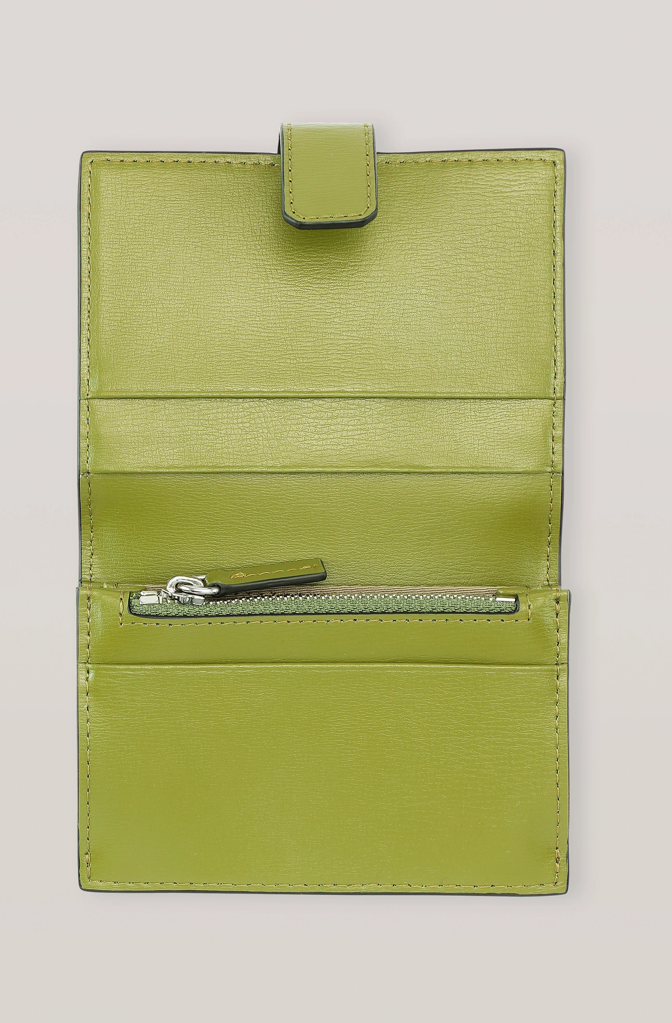 Textured Leather Mini Wallet | Avocado - Image 2