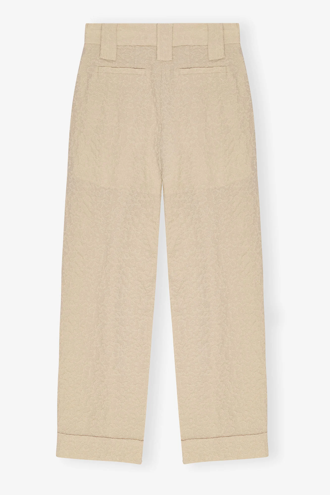 Textured Suiting Mid Waist Trousers | Oyster Gray - Image 2