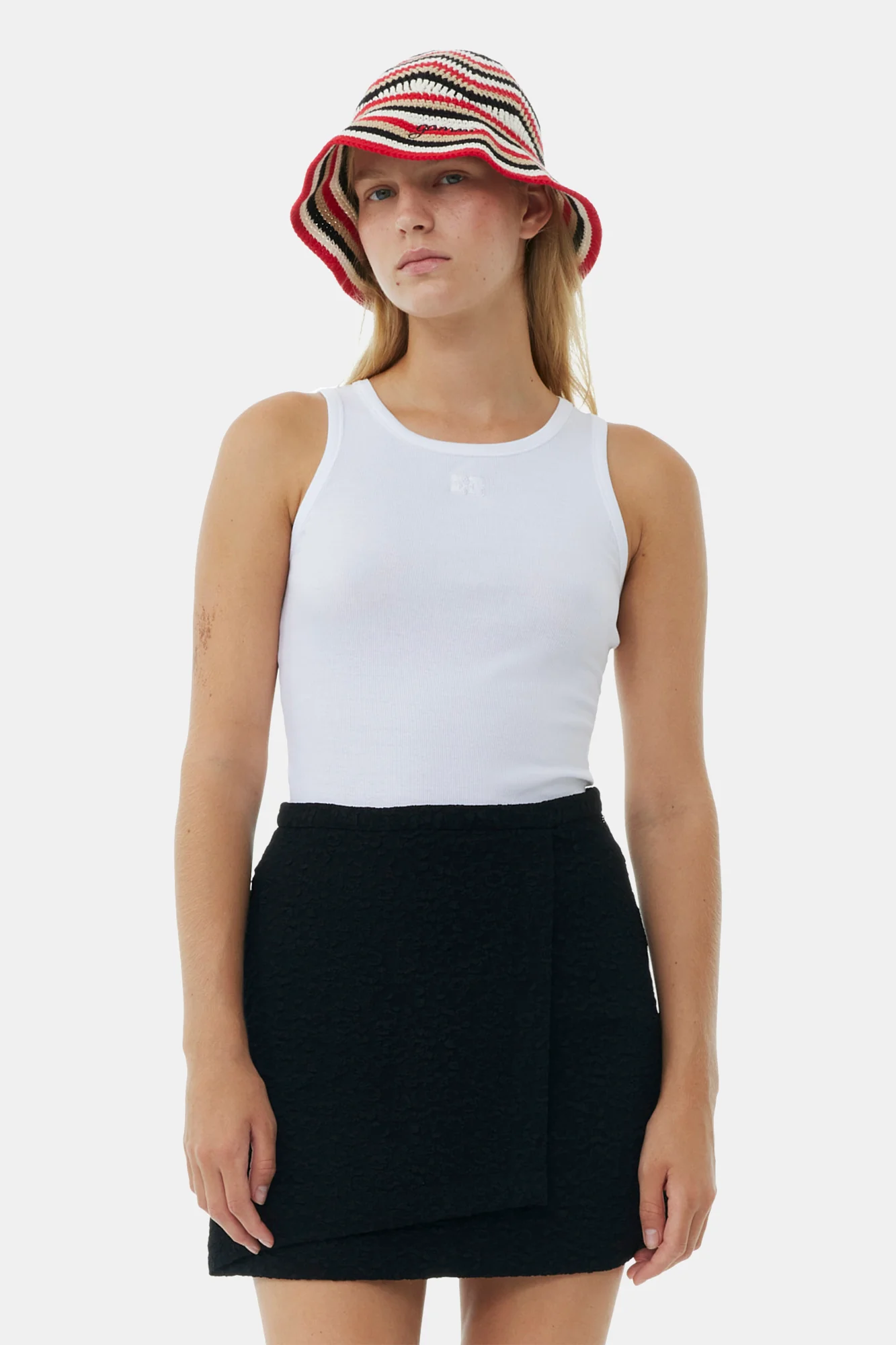 Textured Suiting Mini Skirt | Black - Image 4
