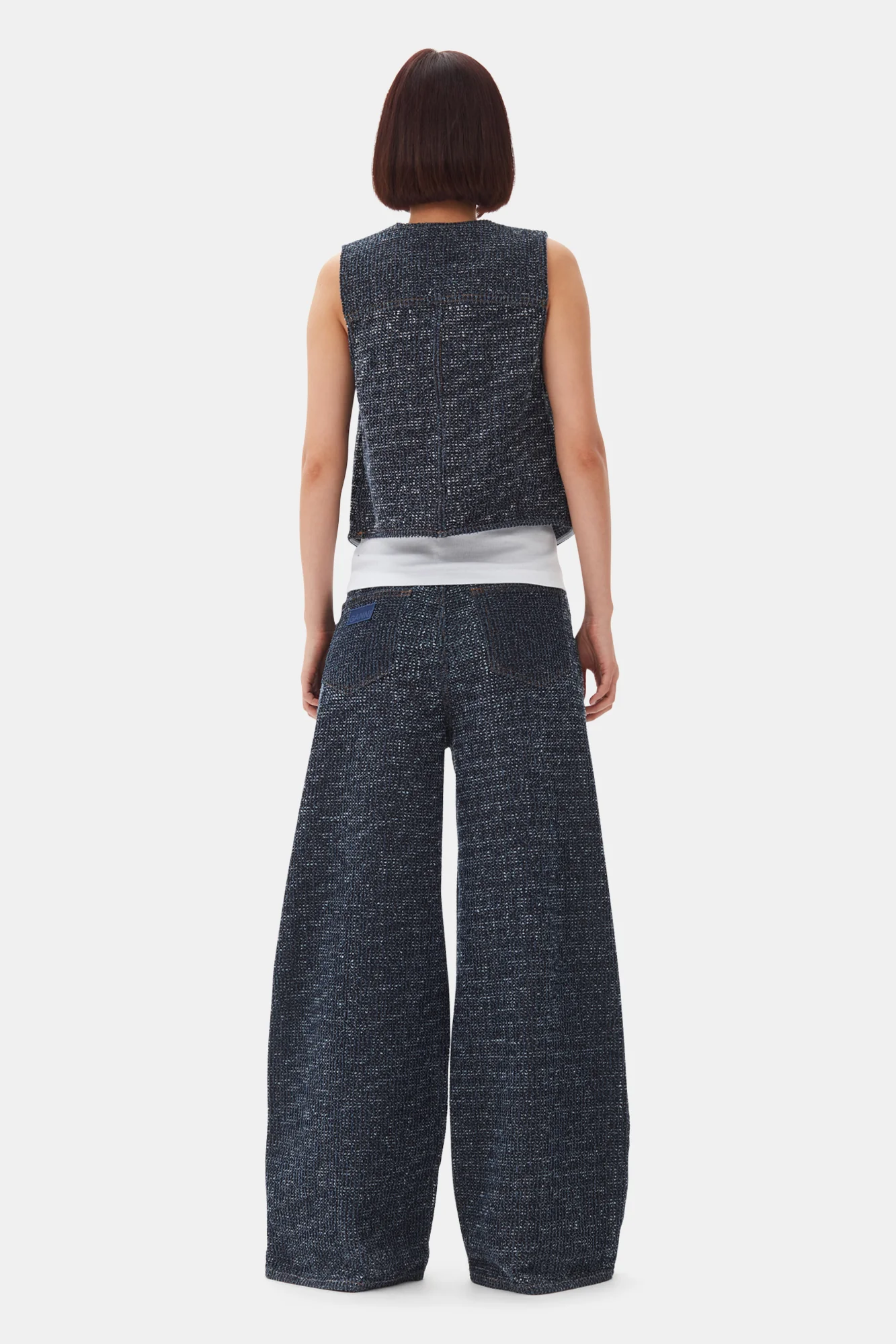 Textured Vest | Rinse - Image 6