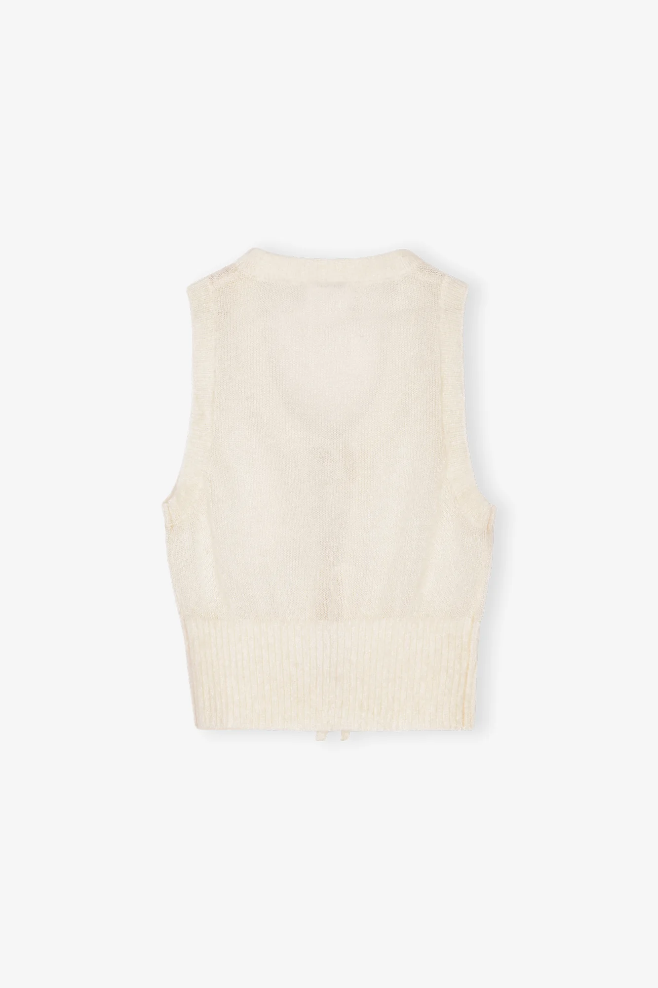 Tie String Vest | Egret - Image 2