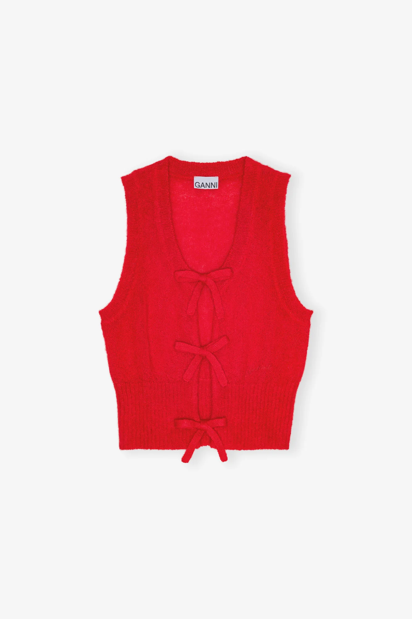 Tie String Vest | Racing Red