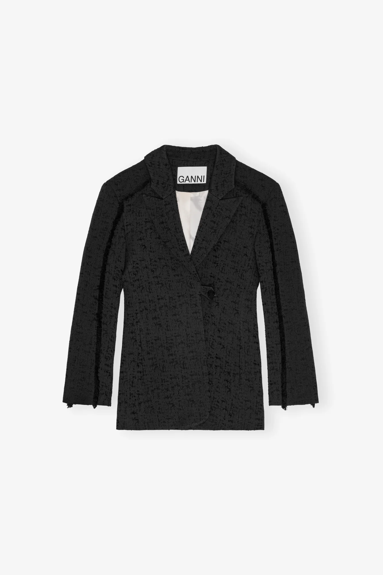 Tweed Suiting Blazer | Black