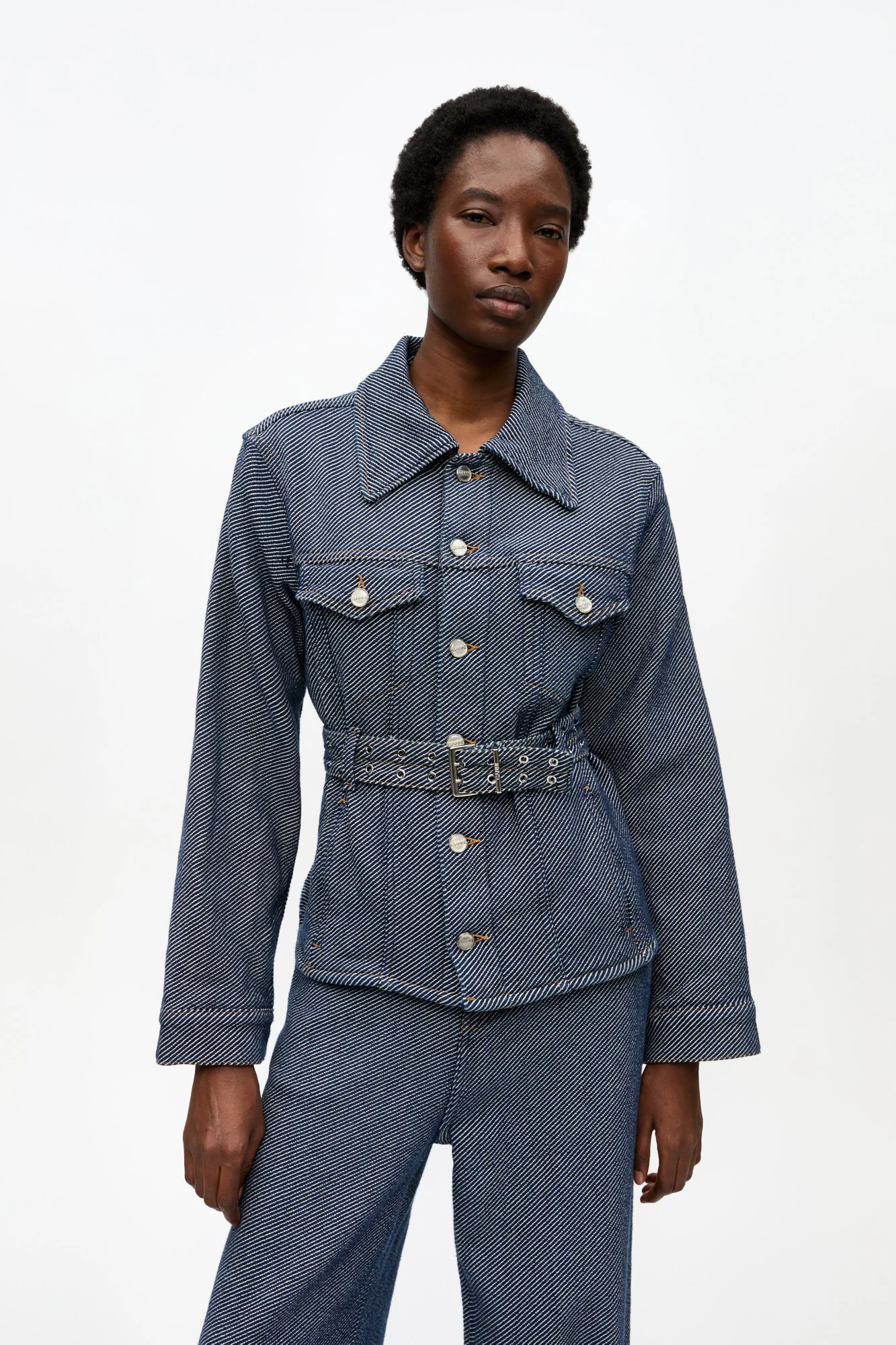 Twill Denim Jacket | Rinse - Image 3