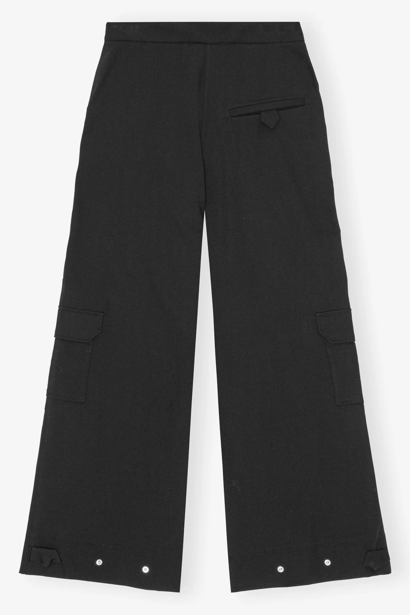 Twill Suiting Cargo Trousers | Black - Image 2