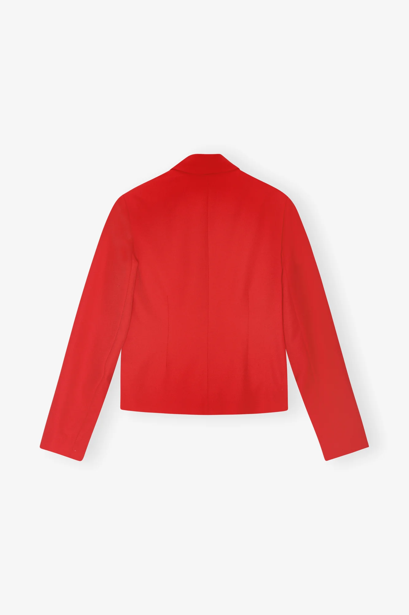 Twill Suiting Fitted Blazer | Barbados Cherry - Image 2