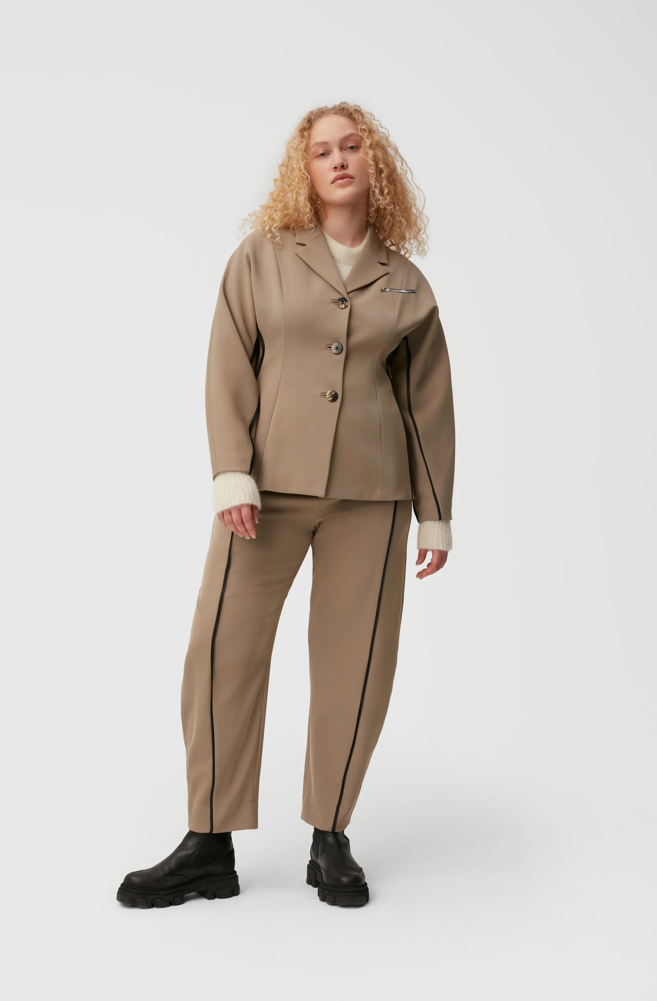 Twill Trousers | Petrified Oak - Image 5