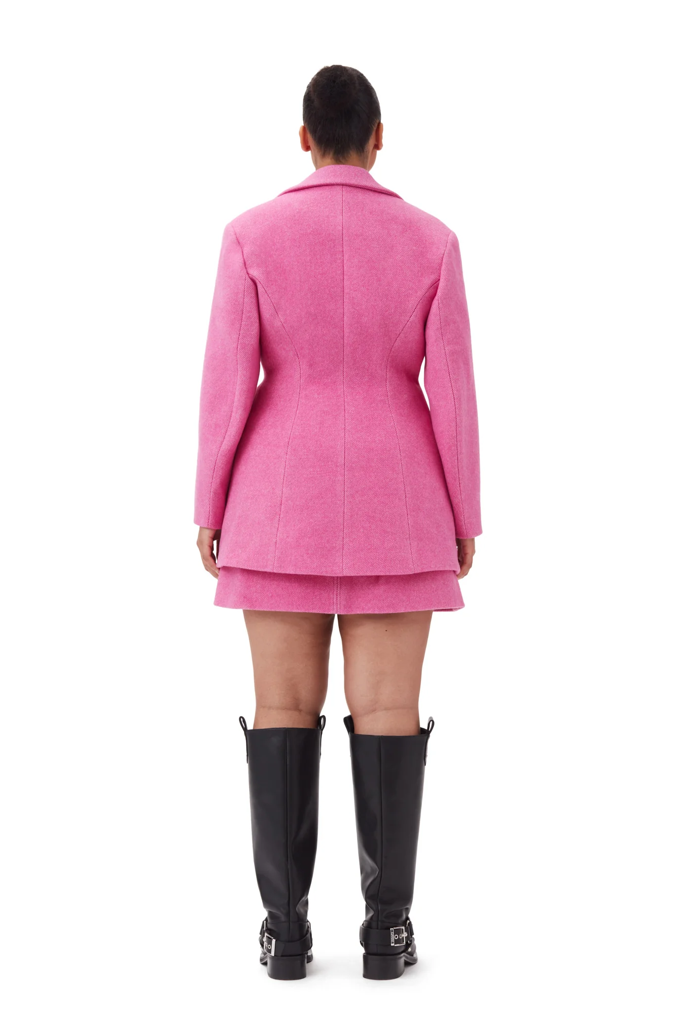 Twill Wool Suiting Fitted Blazer | Fiji Flower - Image 10