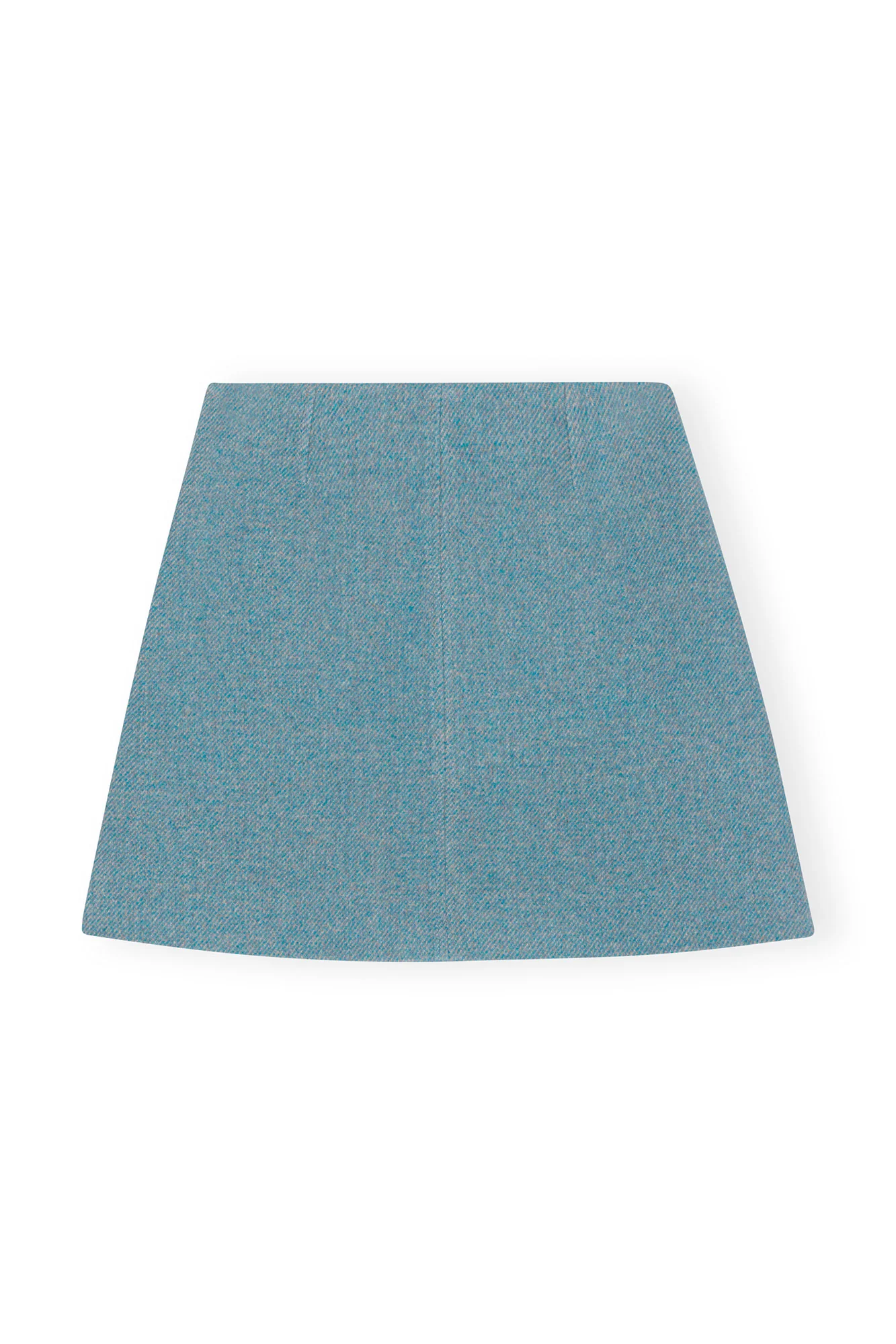Twill Wool Suiting Mini Skirt | Heather - Image 2