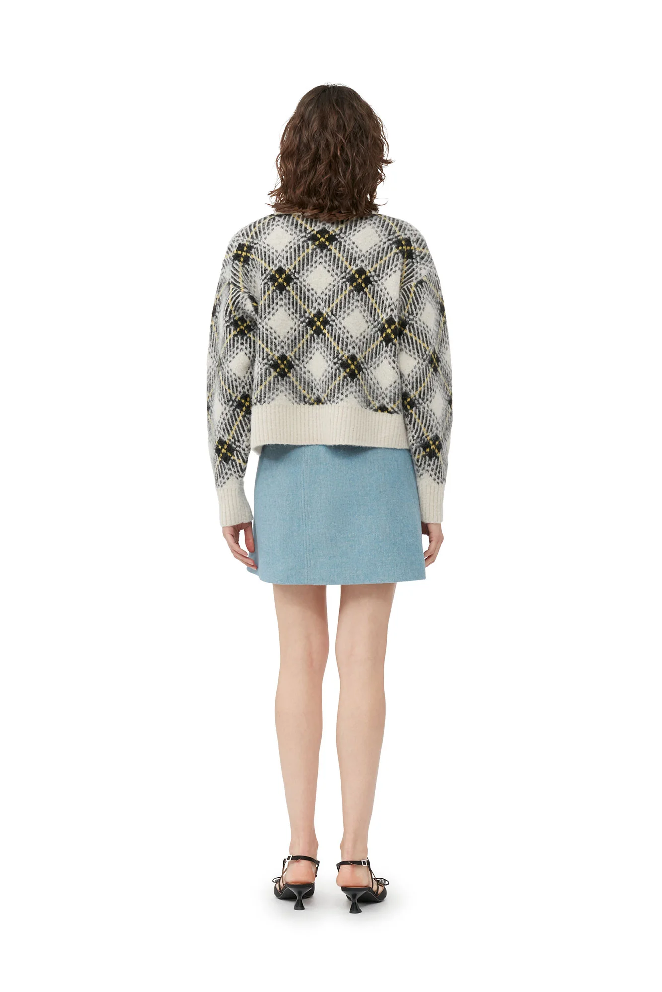 Twill Wool Suiting Mini Skirt | Heather - Image 5