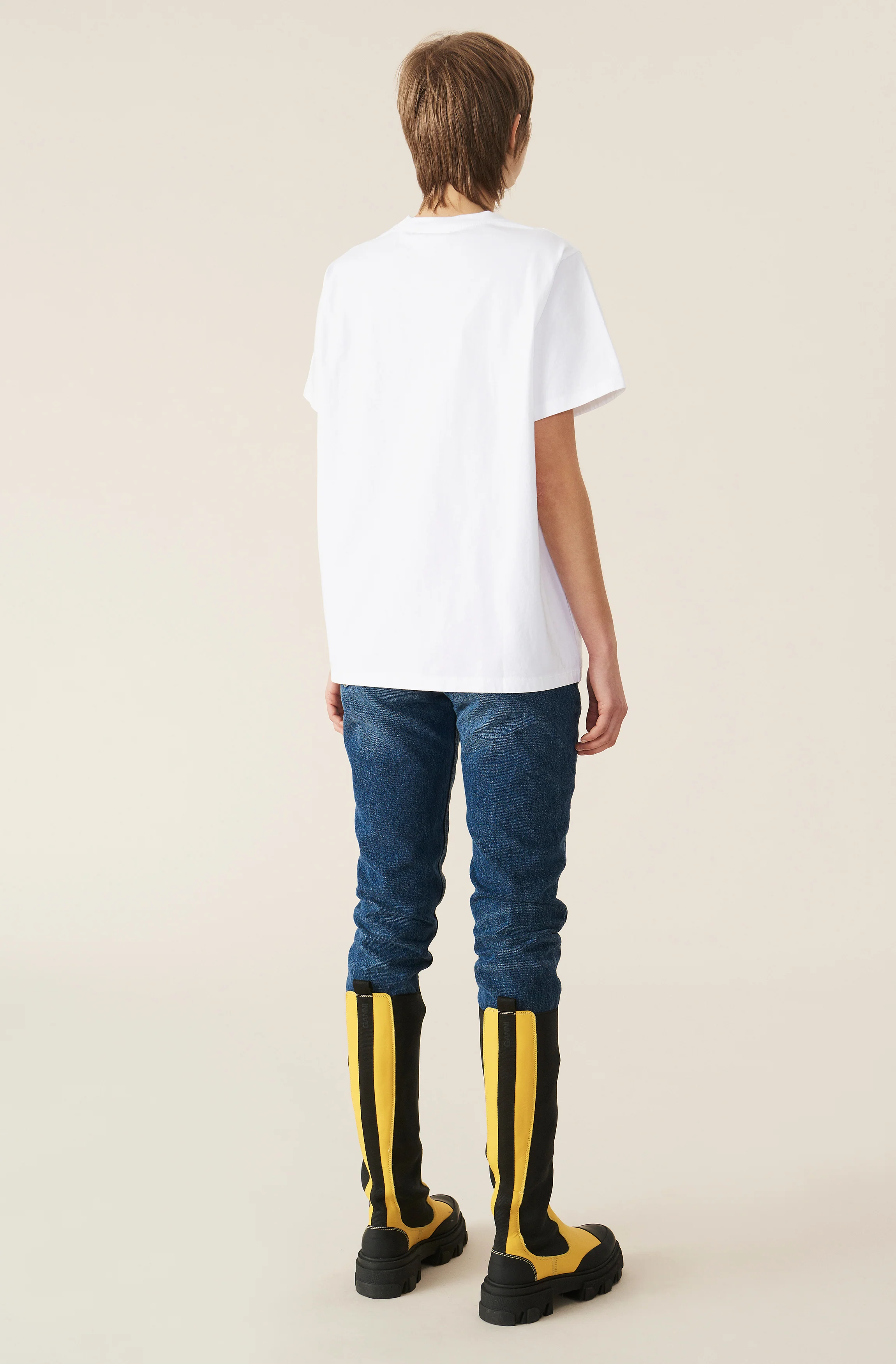 Unicorn White Cotton T-Shirt | Bright White - Image 4