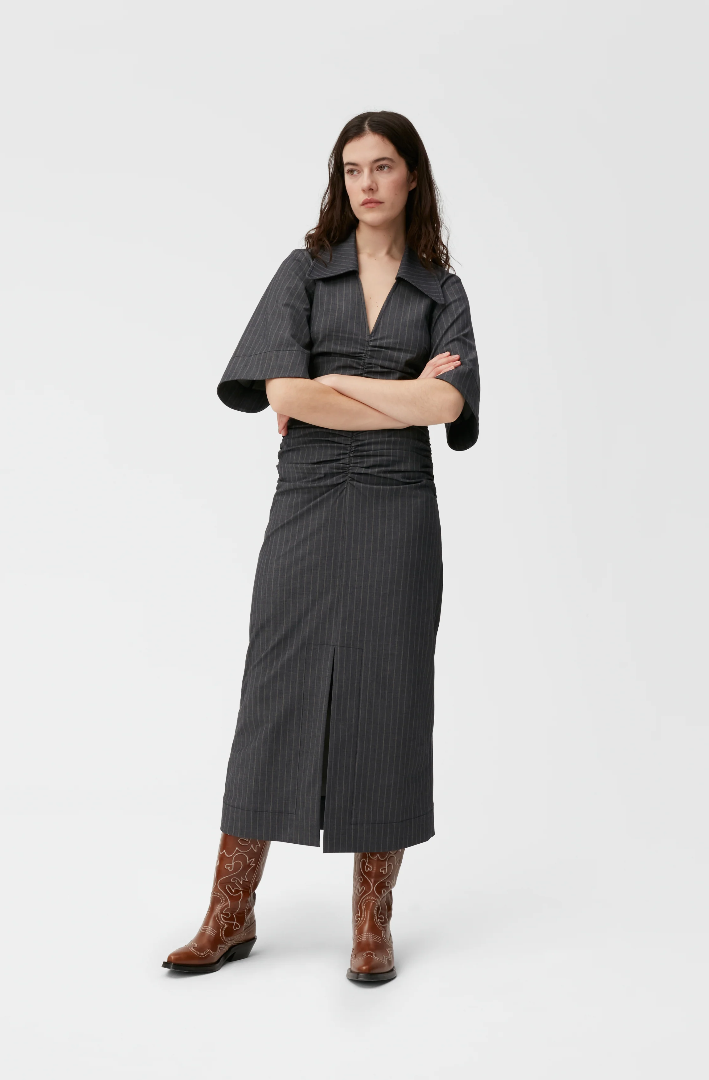 V-Neck Maxi Dress | Sky Captain - Image 2