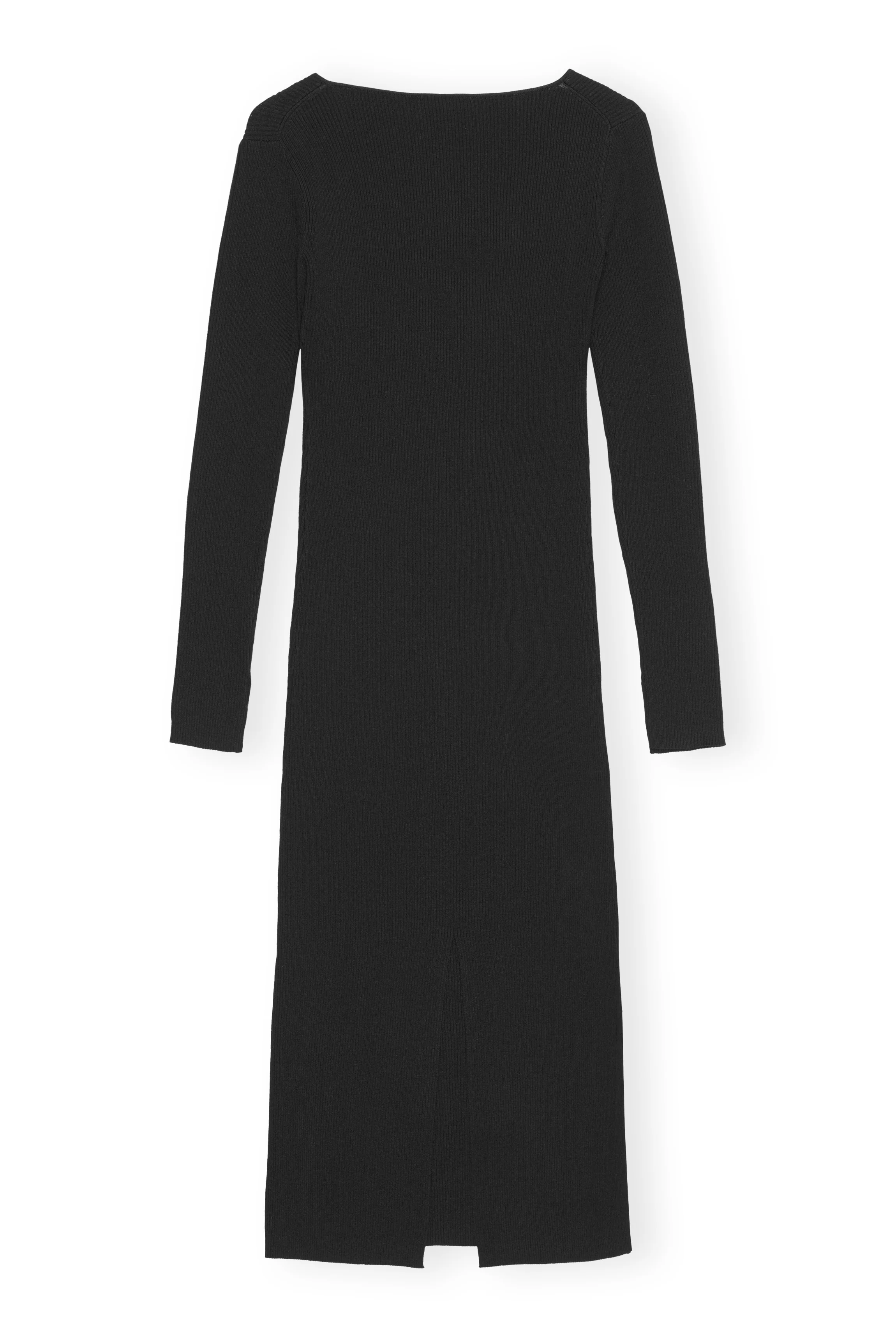 V-Neck Midi Dress | Black - Image 2