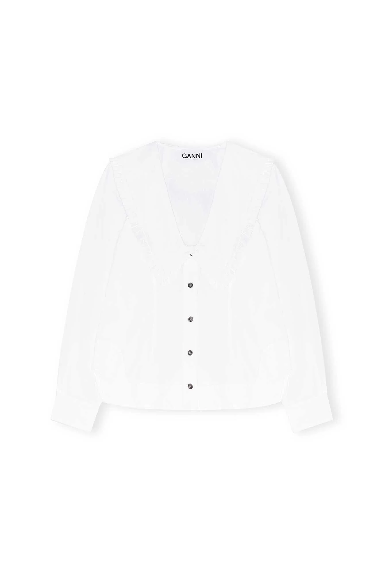 V-Neck Shirt | Bright White - Image 2