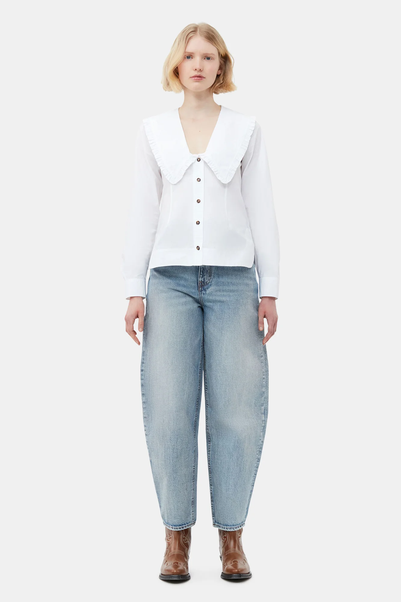V-Neck Shirt | Bright White - Image 5