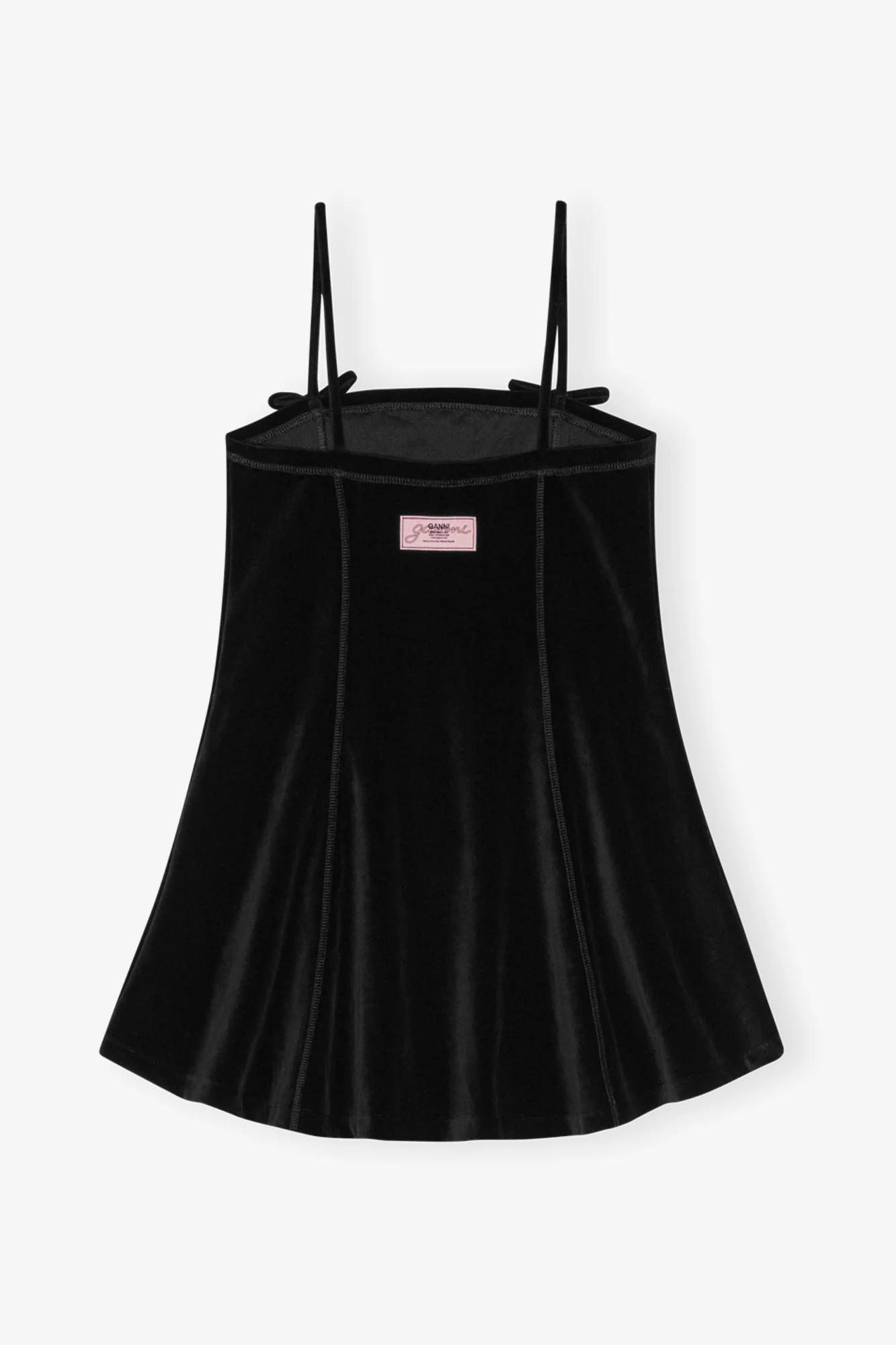 Velour Mini Dress | Black - Image 2