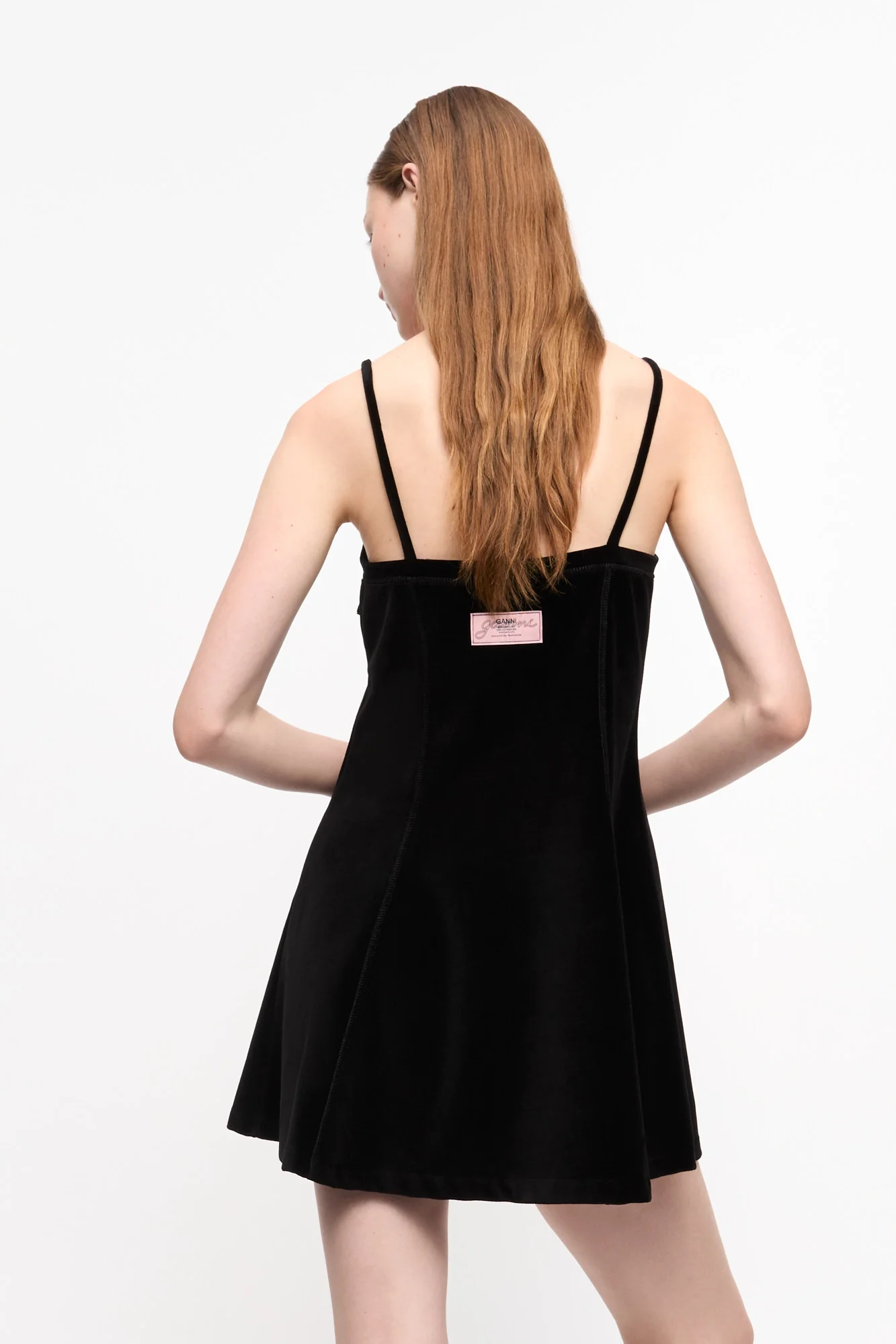 Velour Mini Dress | Black - Image 5