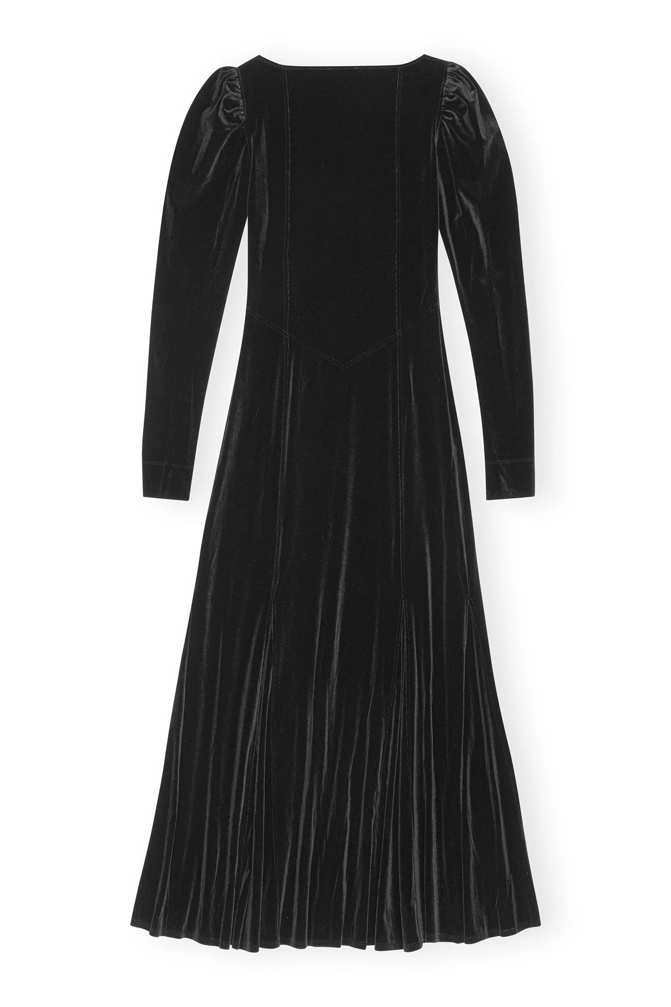 Velvet Jersey Maxi Dress | Black - Image 2