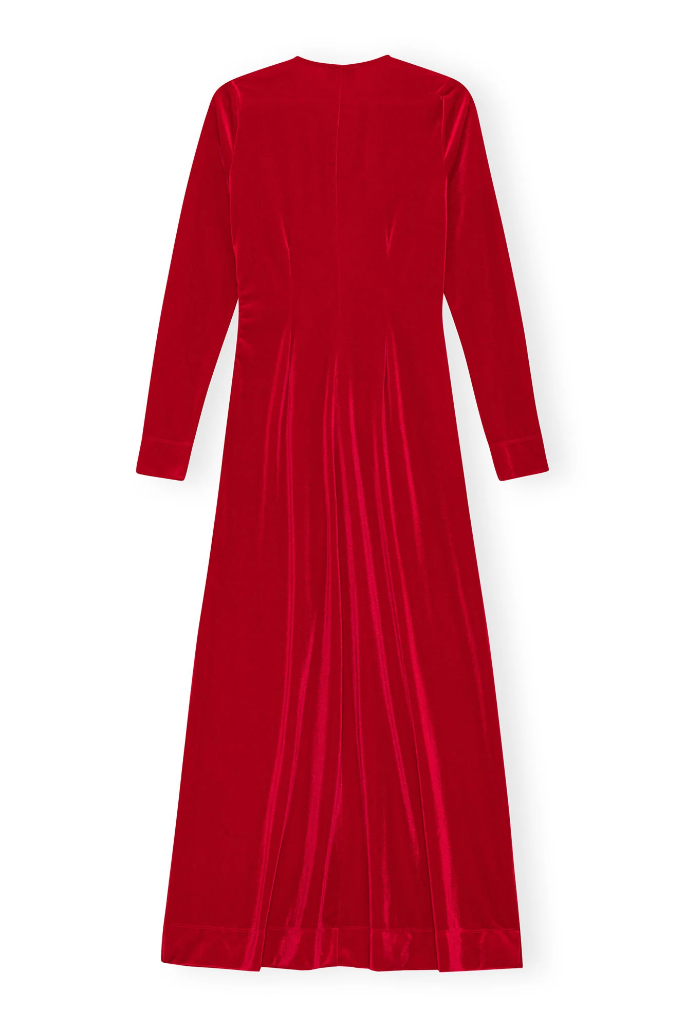 Velvet Jersey Twist Long Dress | Savvy Red - Image 2