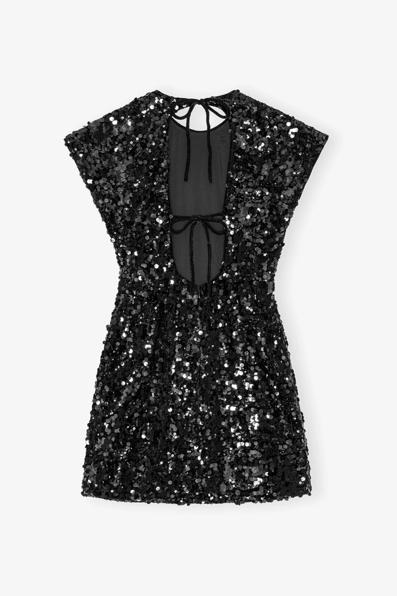 Velvet Sequins Mini Dress | Black - Image 2