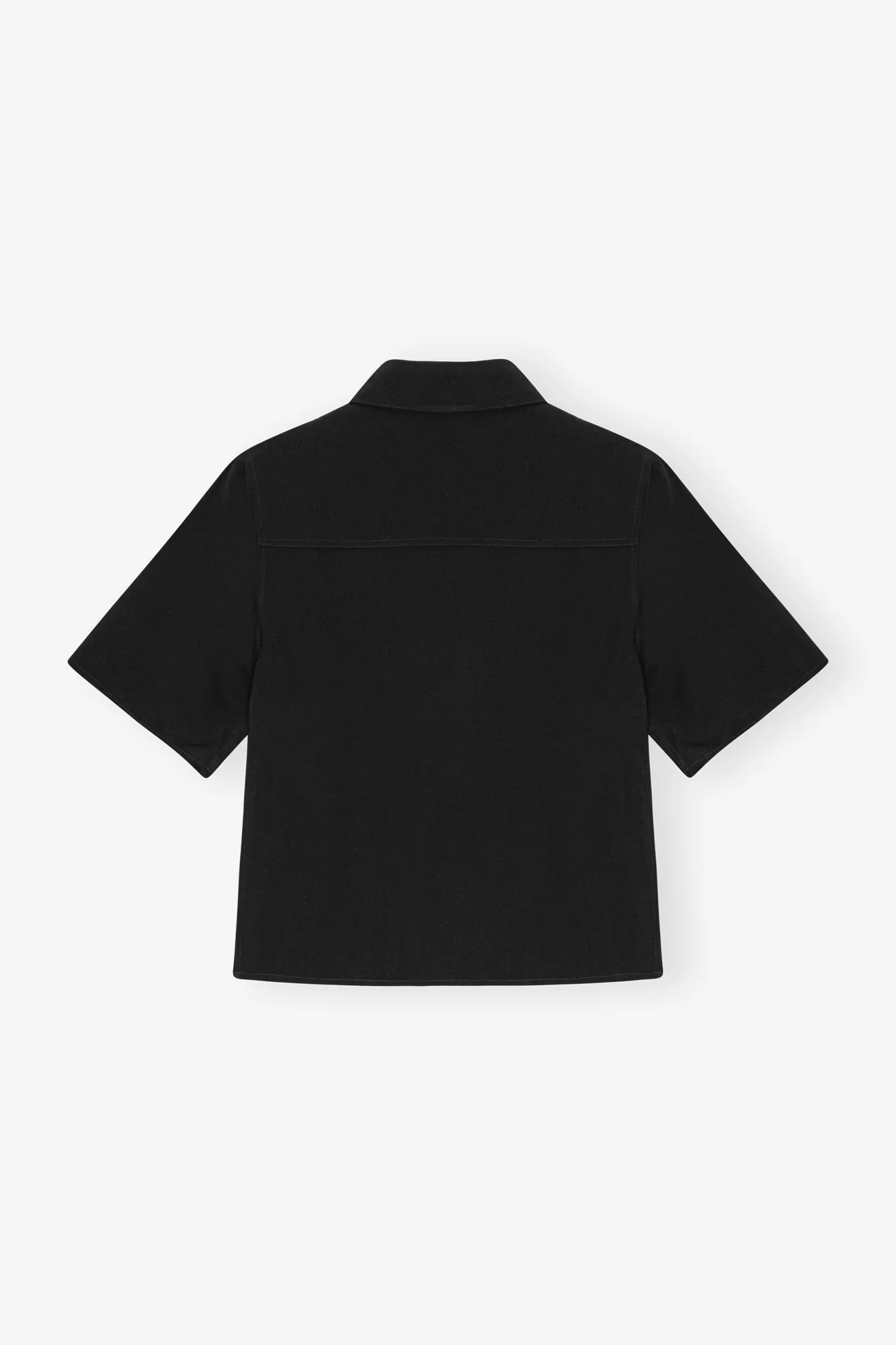 Viscose Twill Shirt | Black - Image 2