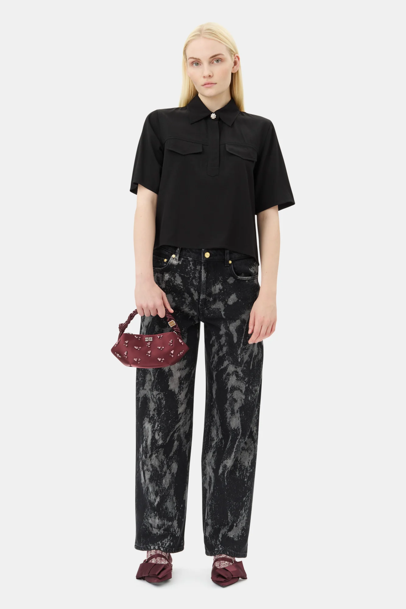 Viscose Twill Shirt | Black - Image 4