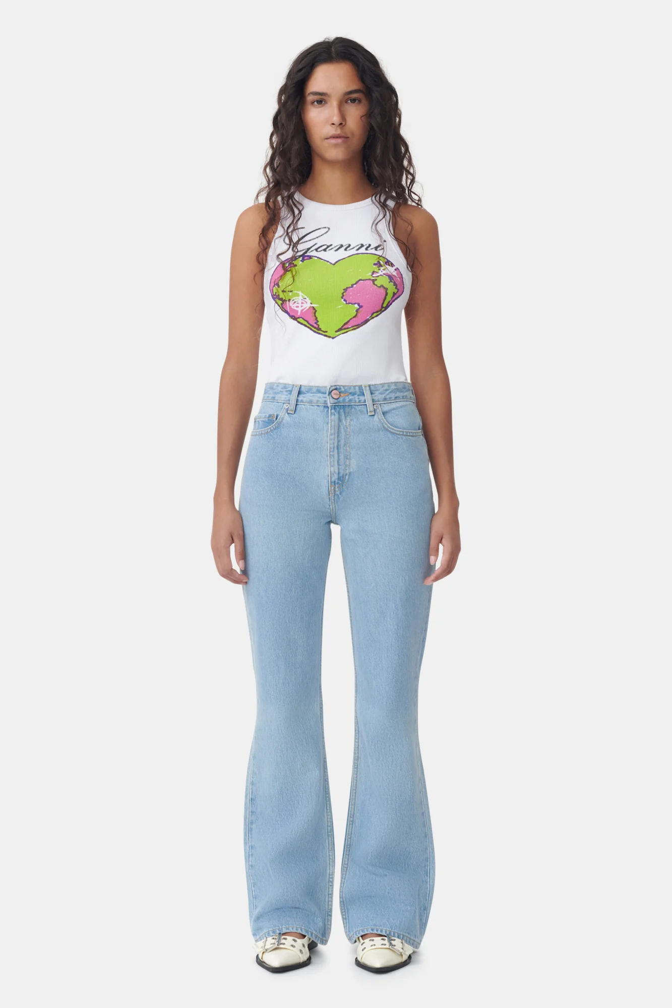 Wash Bootcut Jeans | Light Blue Stone - Image 2