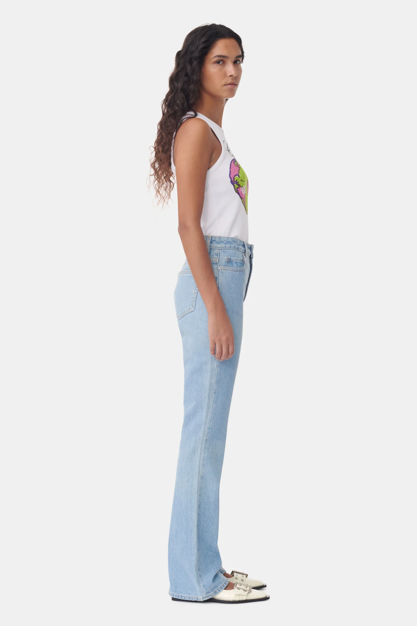 Wash Bootcut Jeans | Light Blue Stone - Image 3