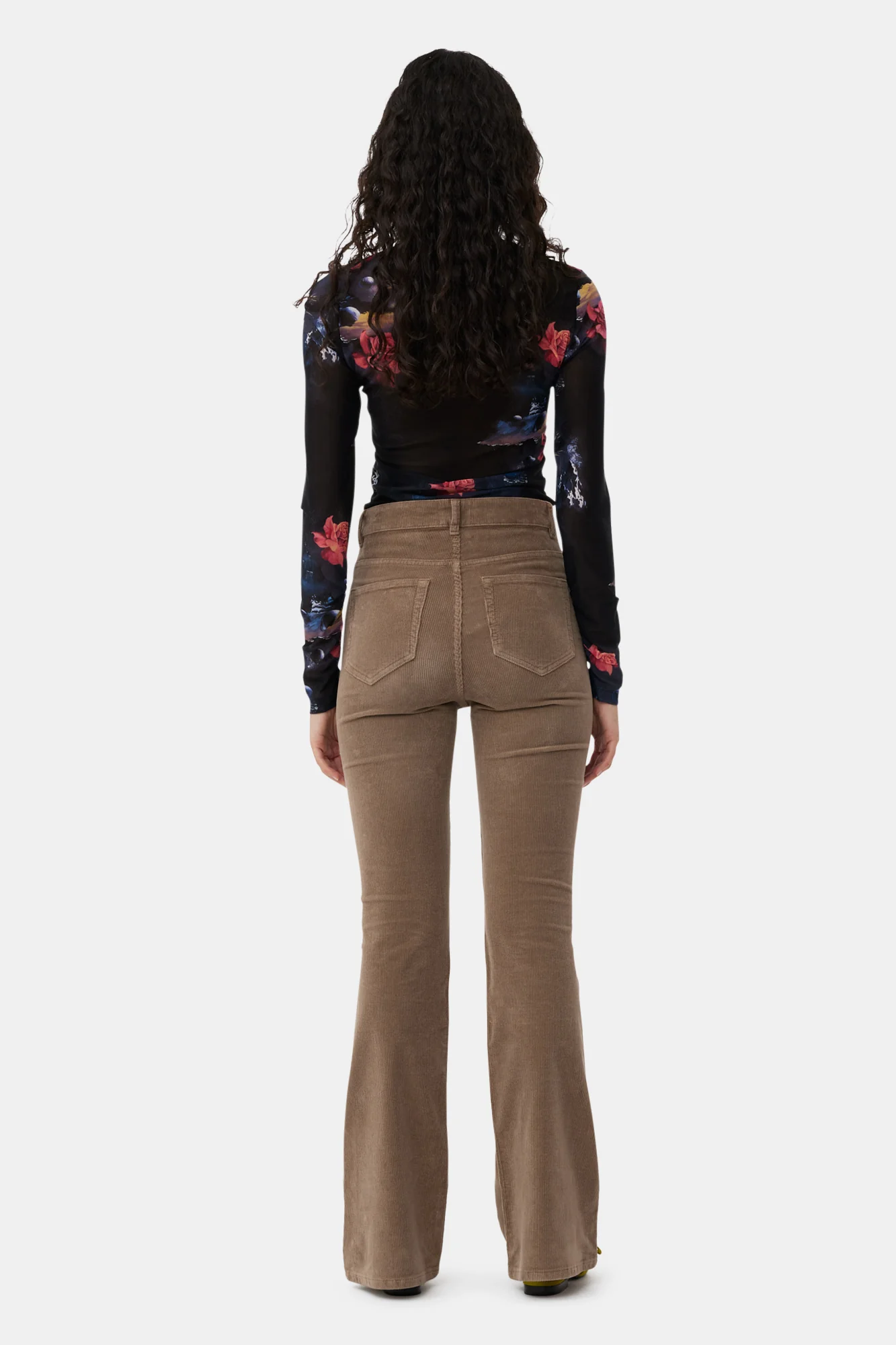 Washed Corduroy Iry Trousers | Fallen Rock - Image 4