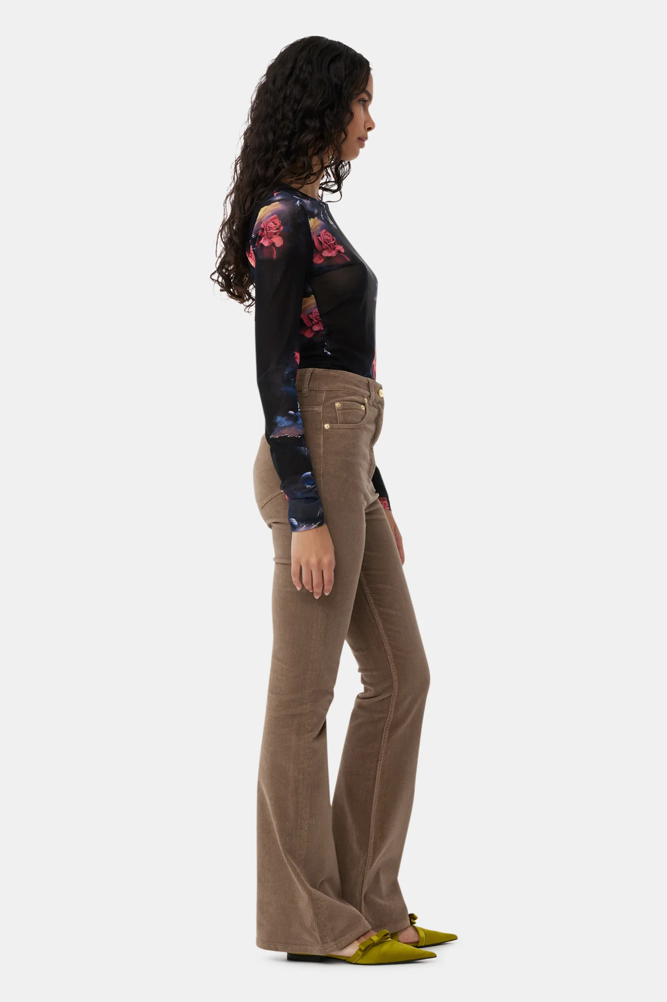 Washed Corduroy Iry Trousers | Fallen Rock - Image 5