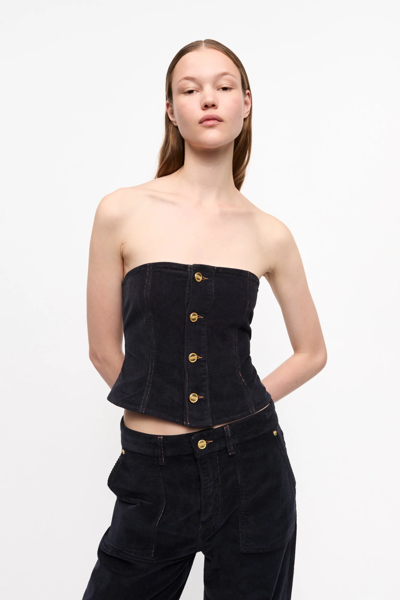 Washed Corduroy Top | Sky Captain - Image 3