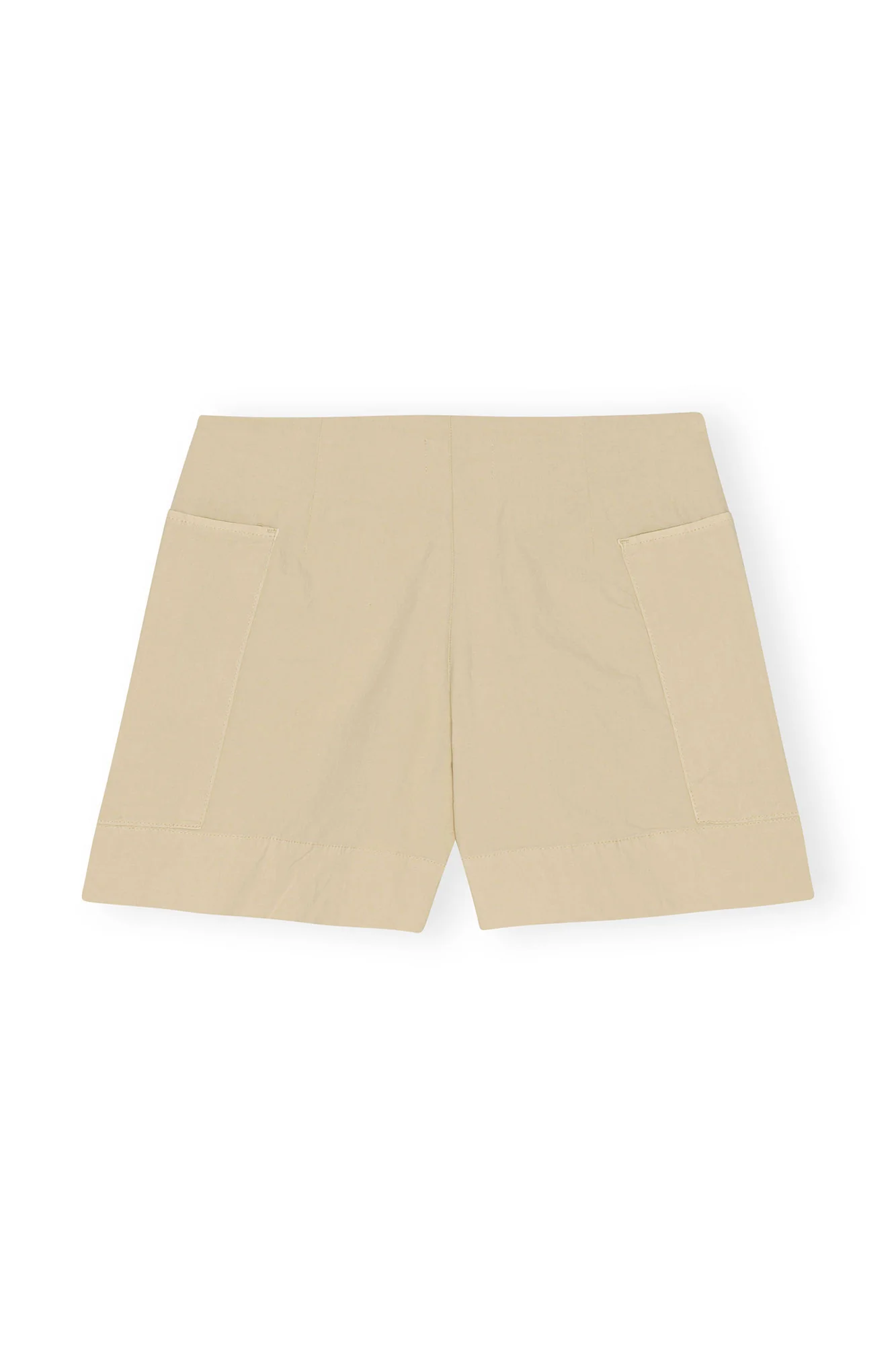Washed Cotton Canvas Shorts | Pale Khaki - Image 2
