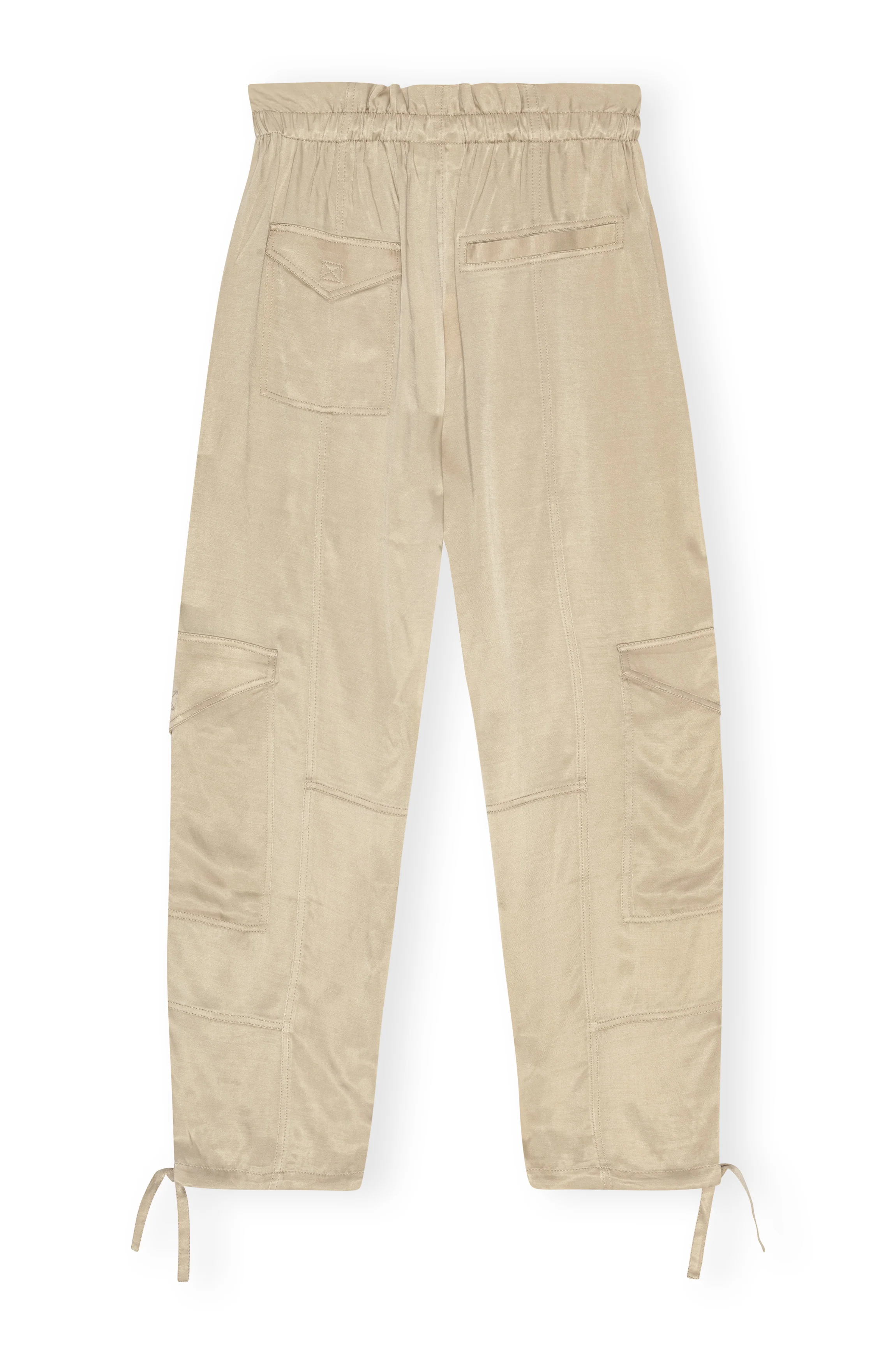 Washed Satin Pants | Safari - Image 4