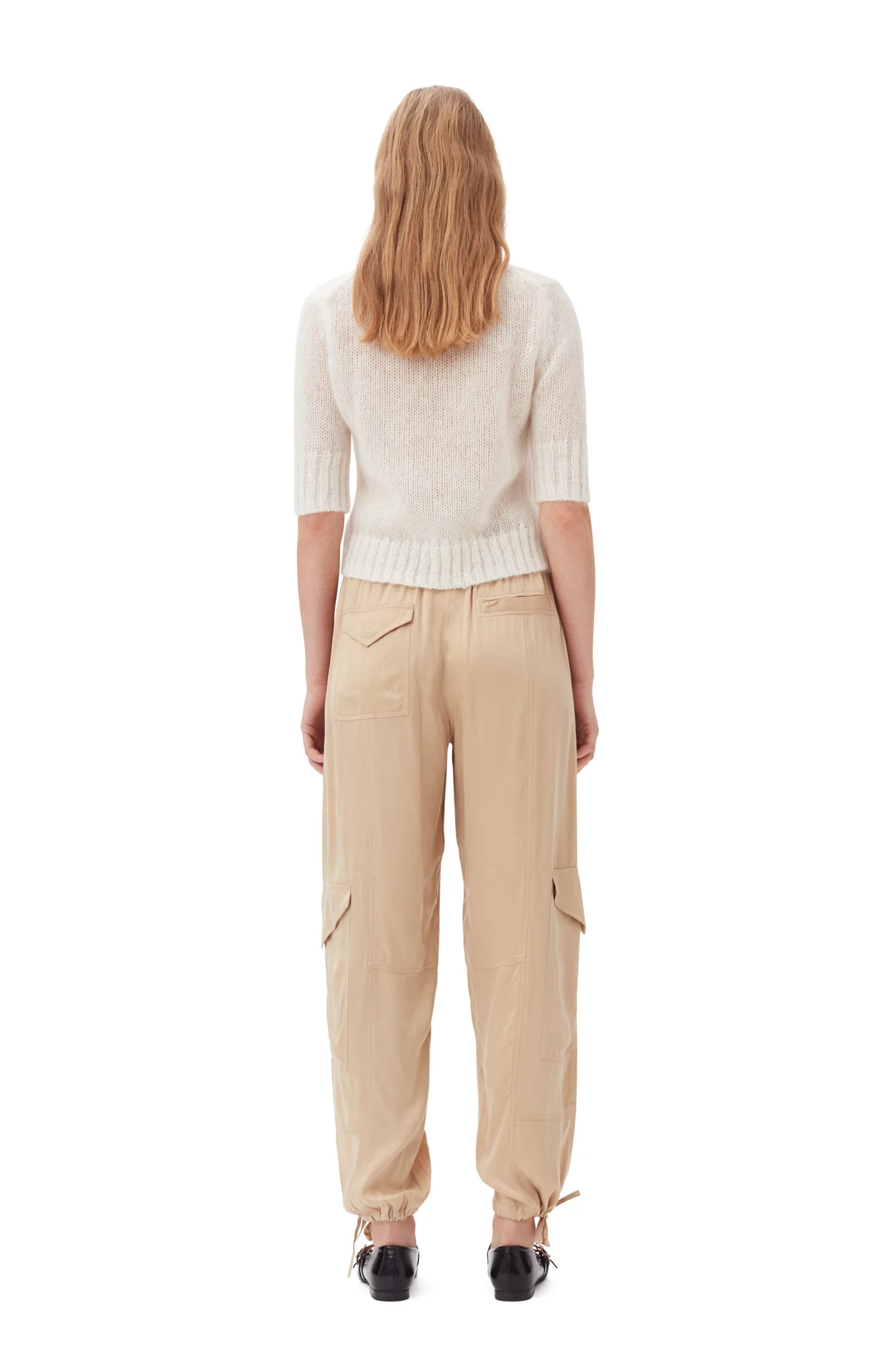 Washed Satin Pants | Safari - Image 5
