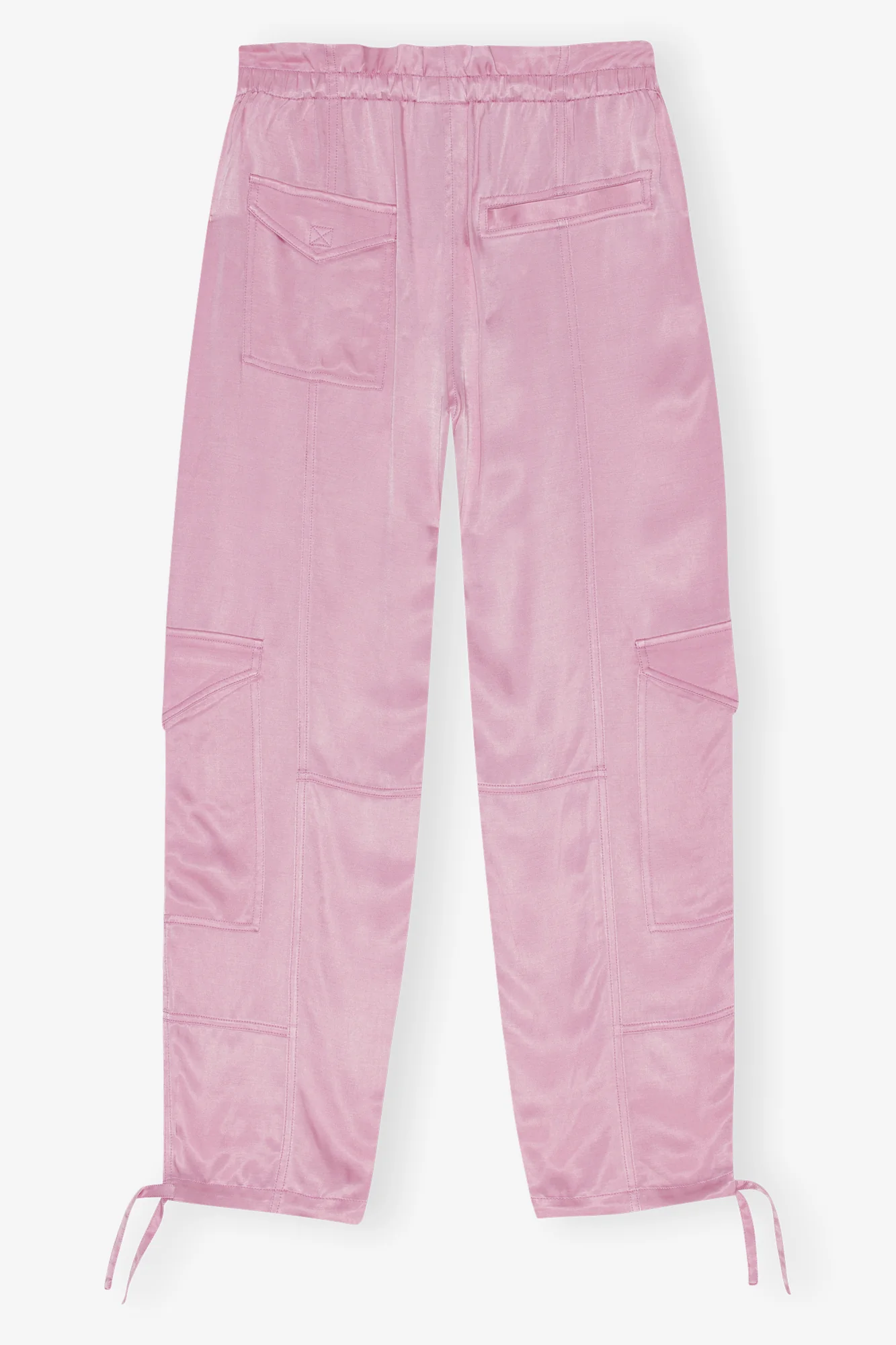 Washed Satin Trousers | Bleached Mauve - Image 2