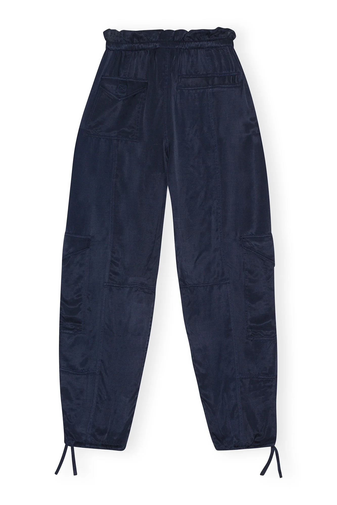 Washed Twill Satin Pants | Sky Captain - Image 2