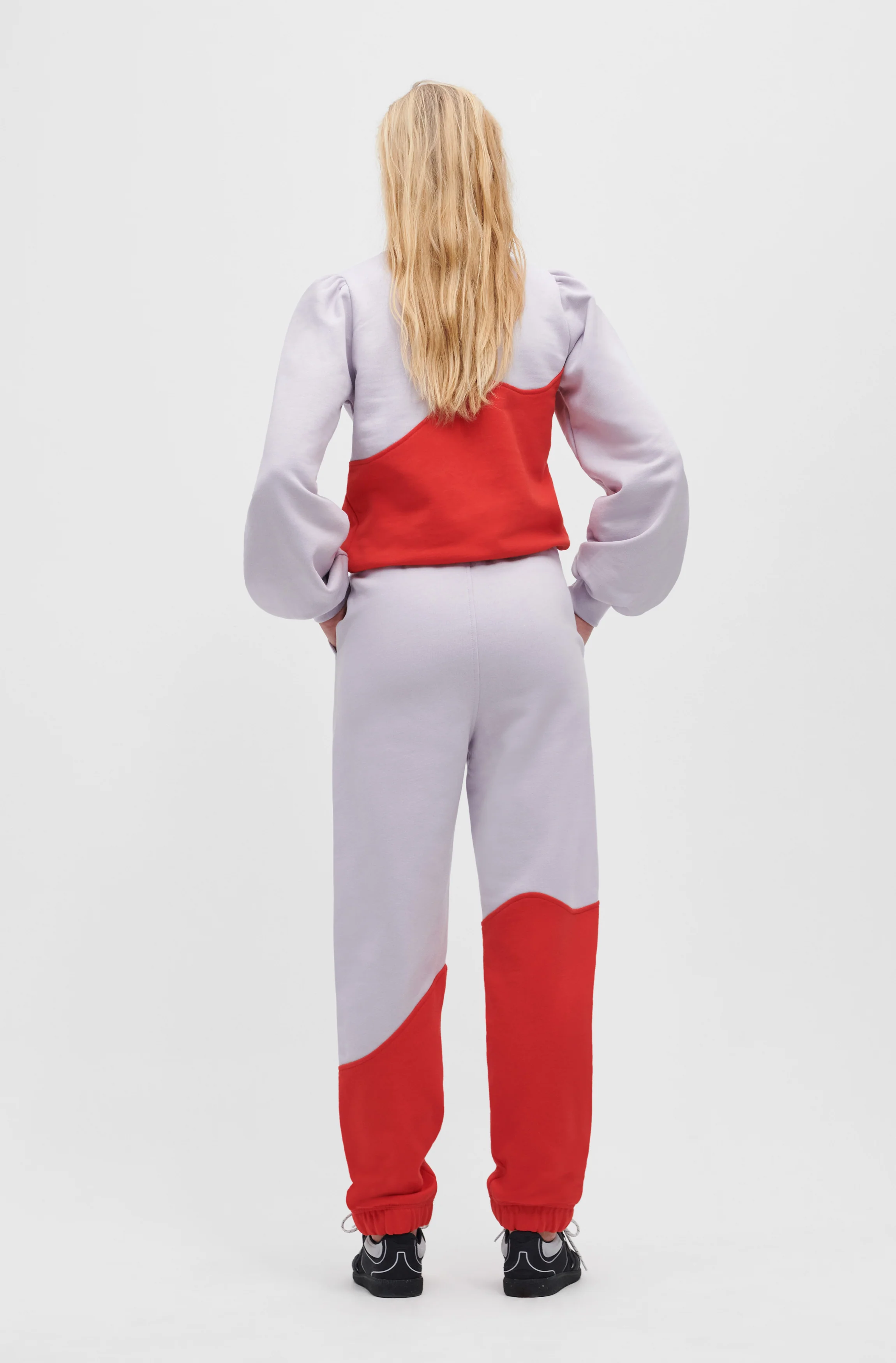 Wave Colorblock Joggers | Misty Lilac - Image 3