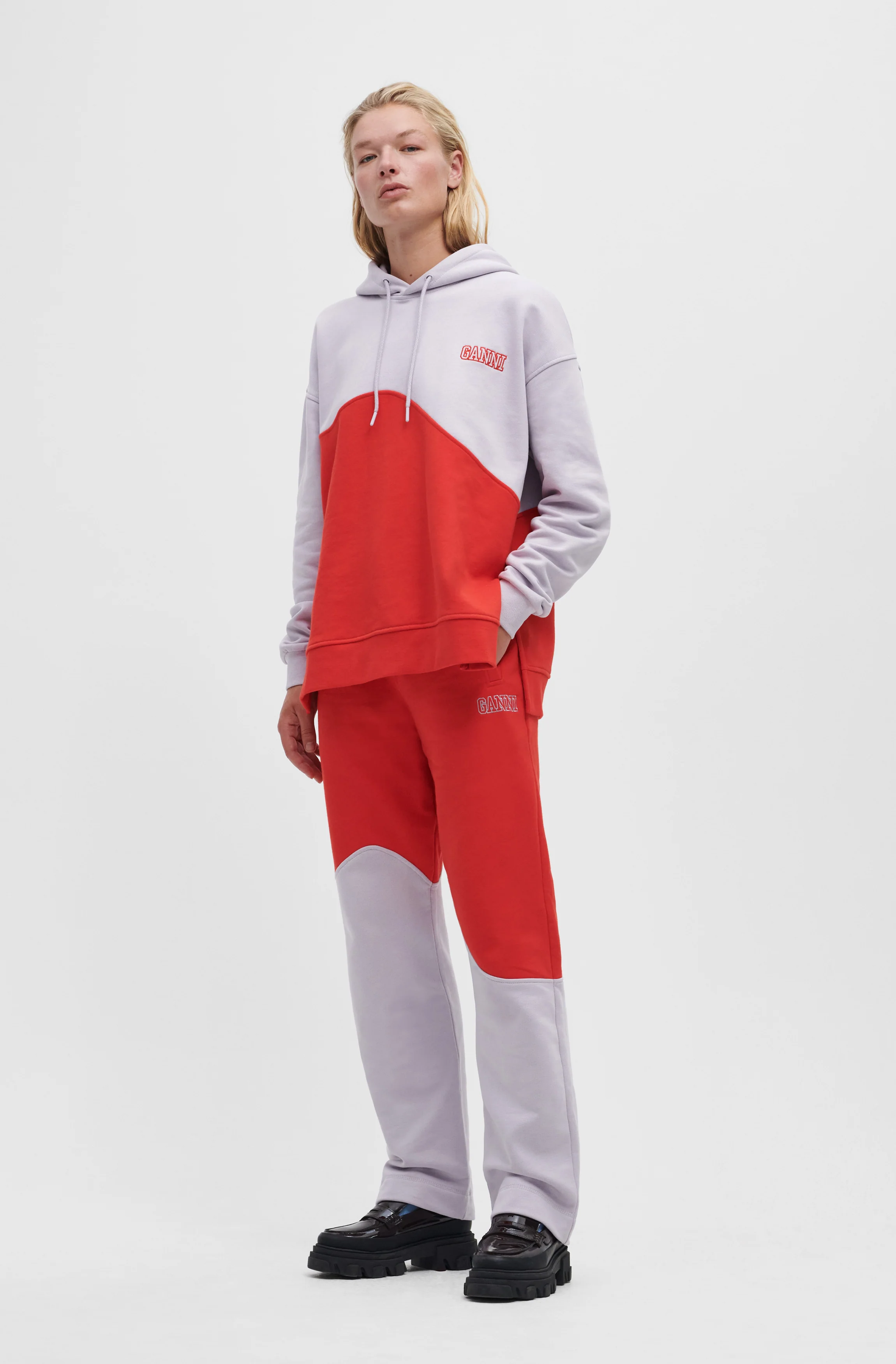 Wave Colorblock Sweatpants | Misty Lilac - Image 2