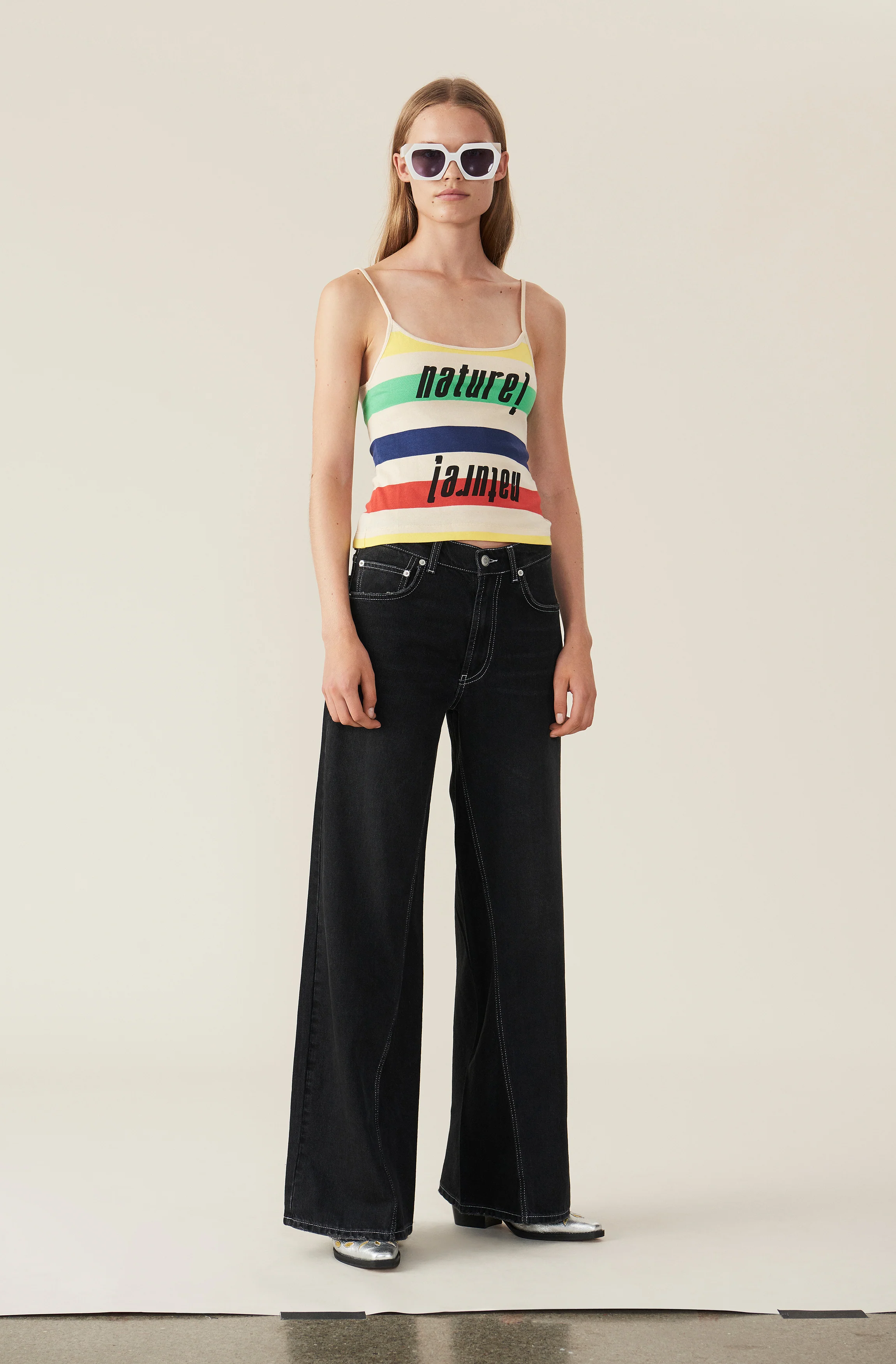 Wide-Leg Jeans | Black Washed - Image 2