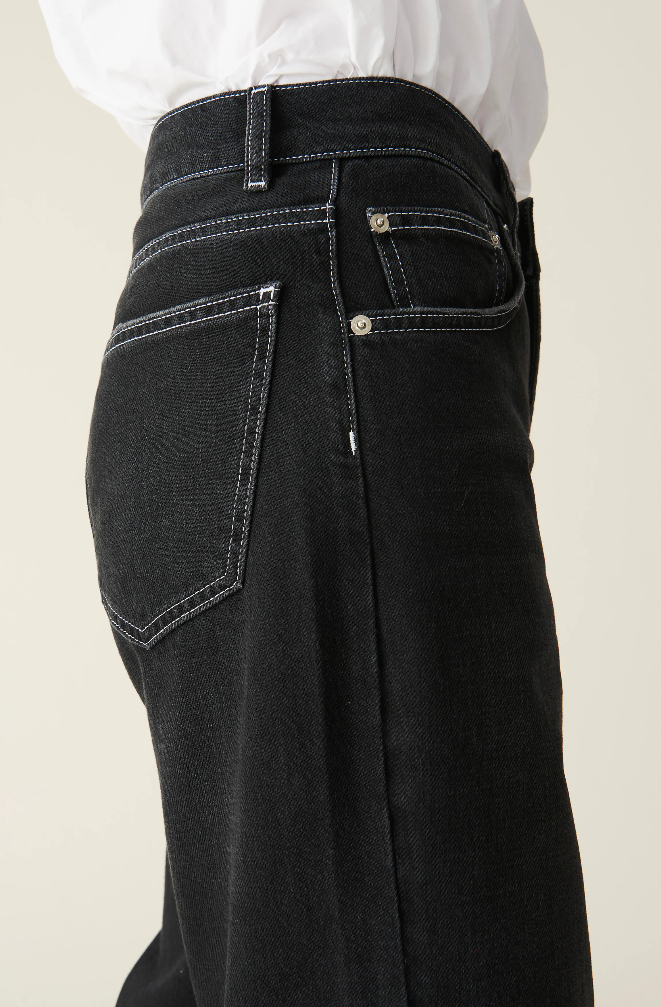 Wide-Leg Jeans | Black Washed - Image 5