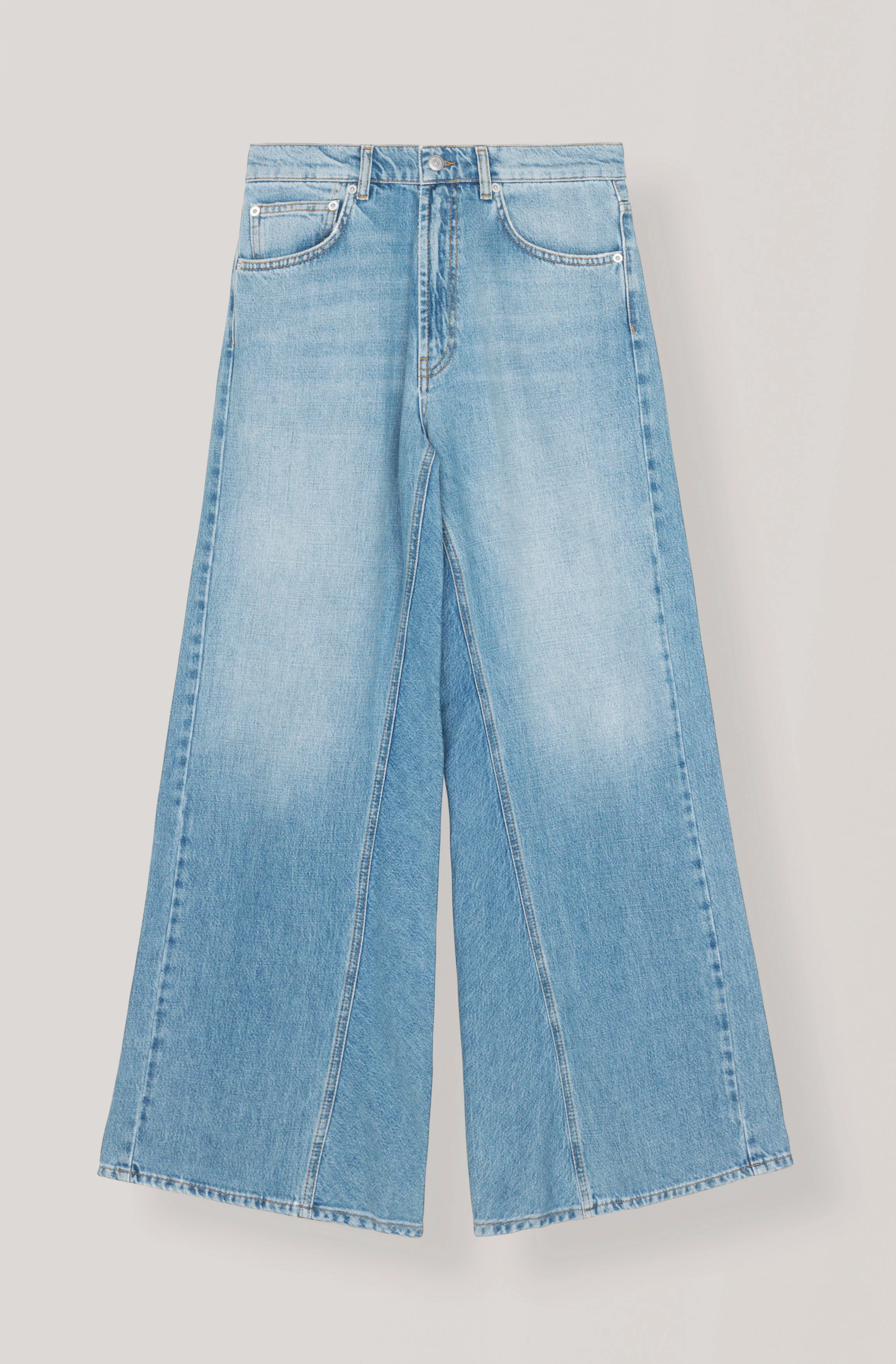 Wide-Leg Jeans | Bleached Denim - Image 2