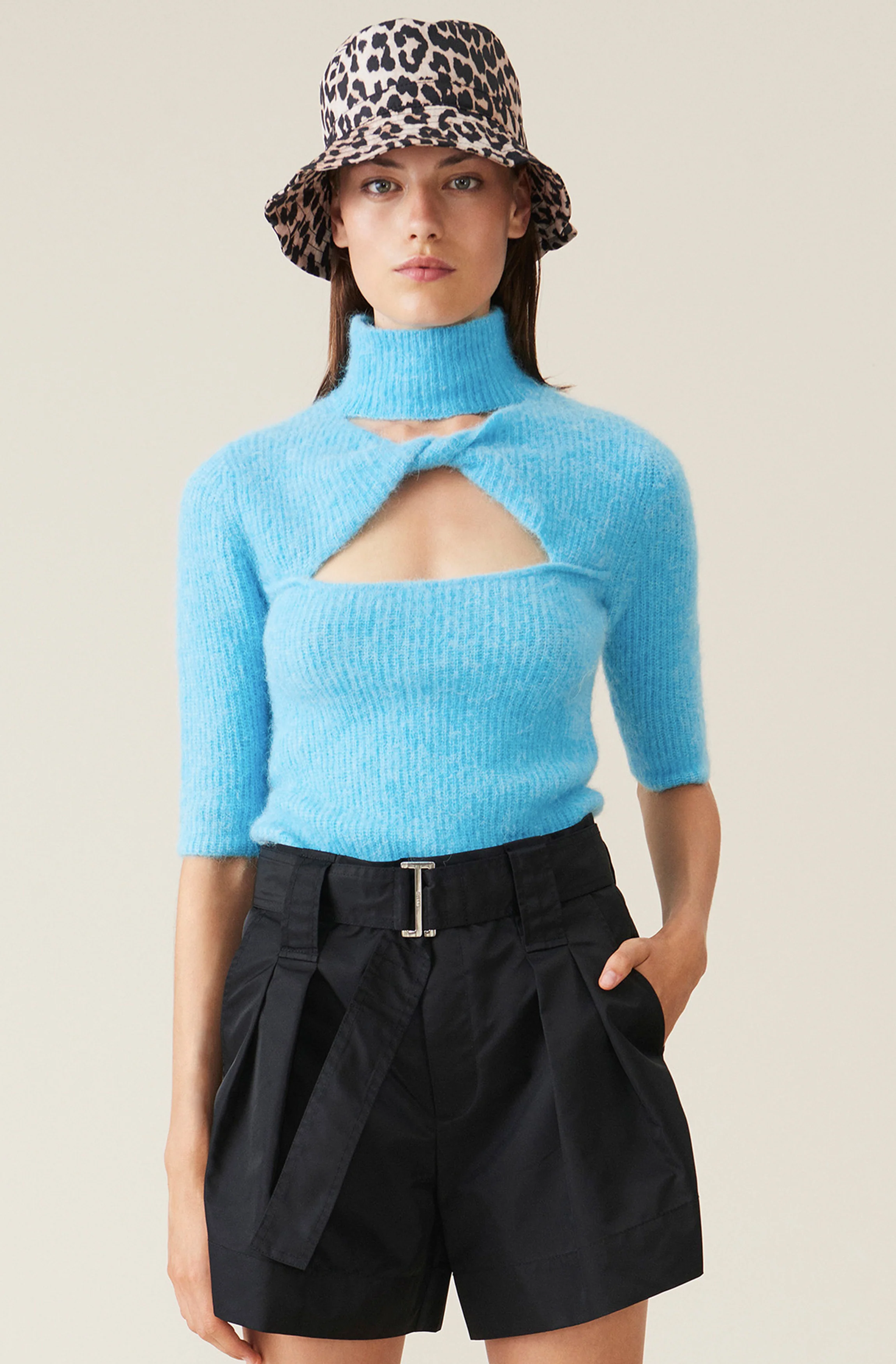 Wool-Alpaca Knit Top | Bachelor Blue - Image 2