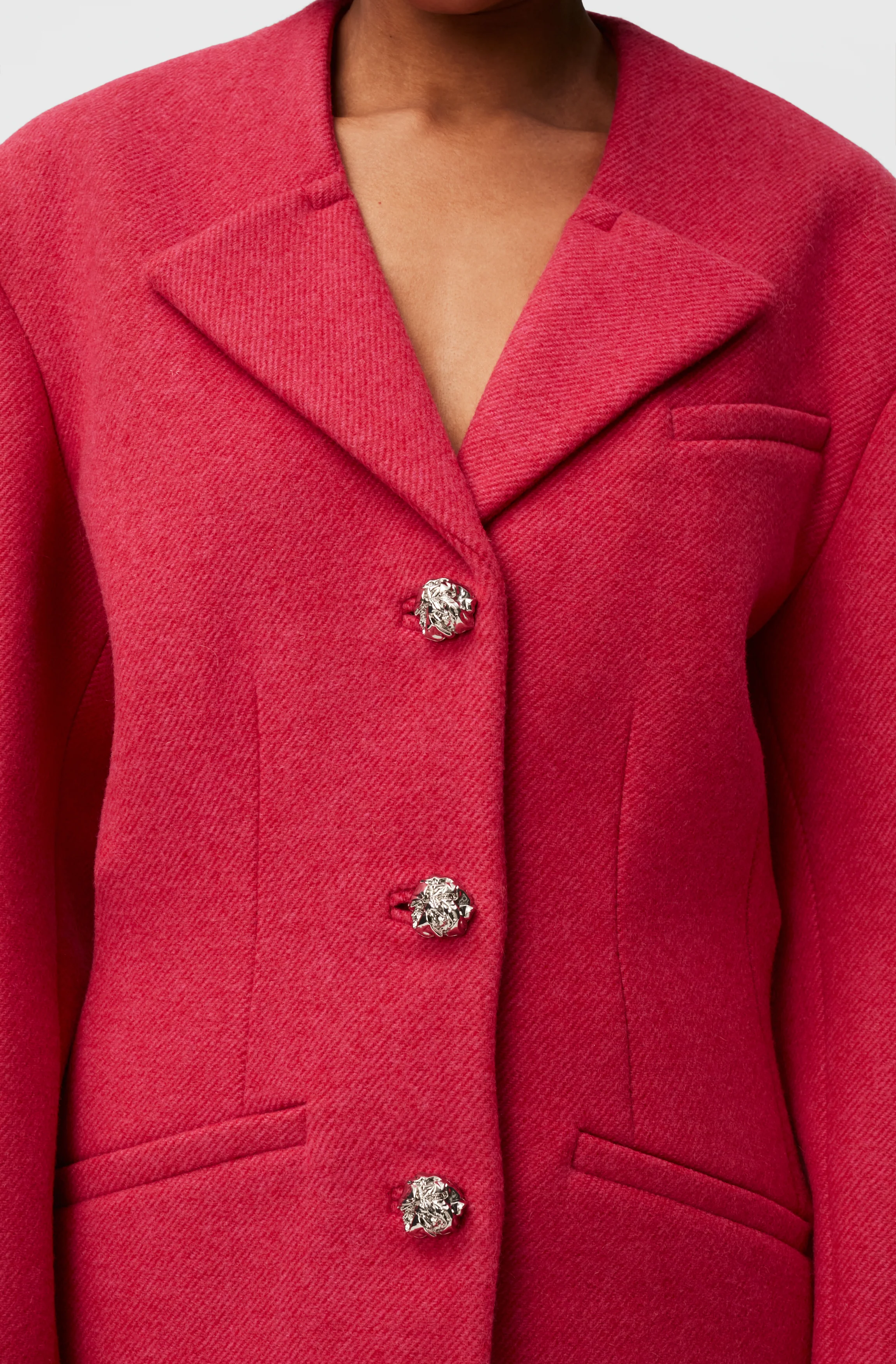 Wool Blazer | Fiery Red - Image 7