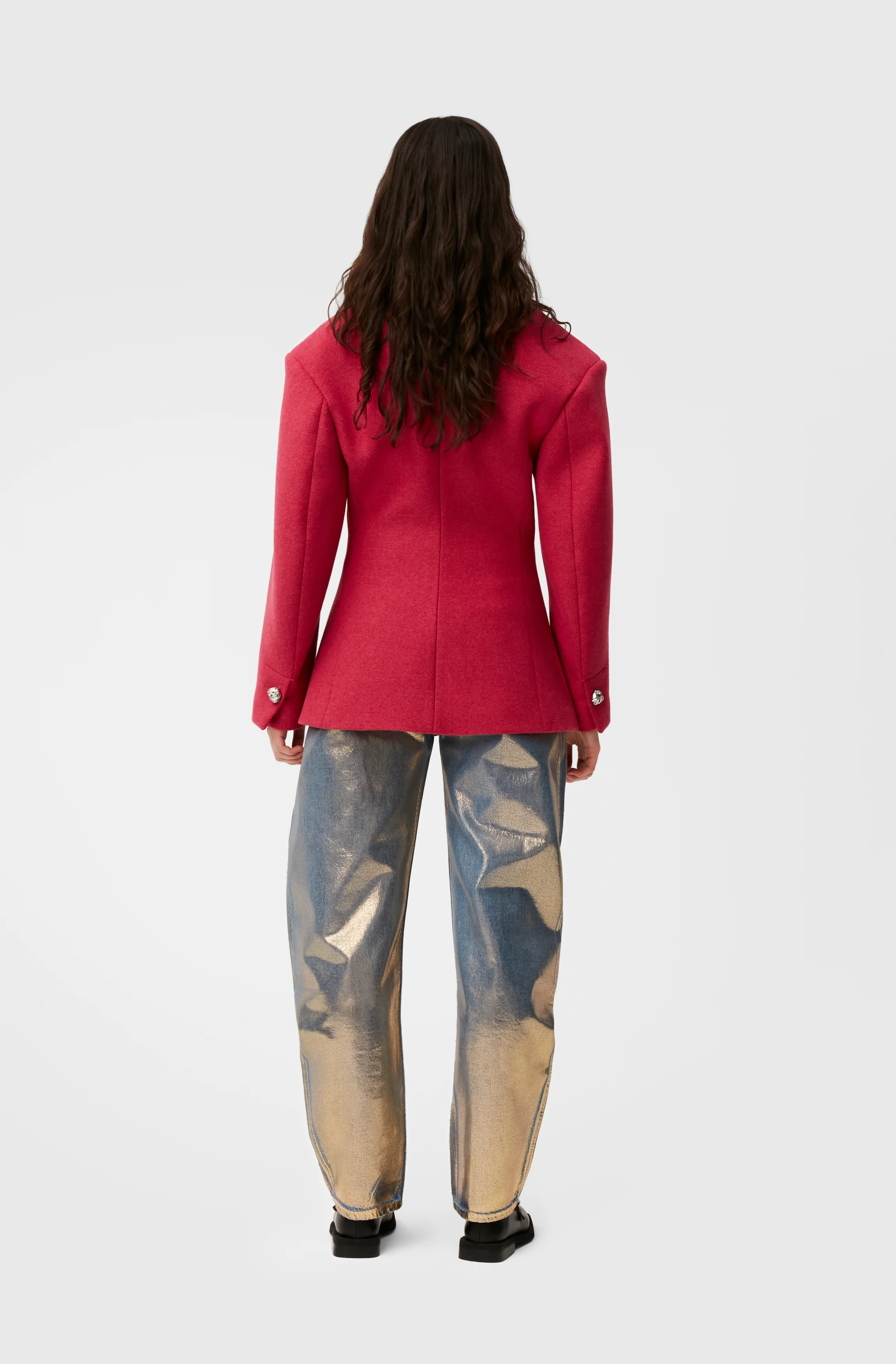 Wool Blazer | Fiery Red - Image 9