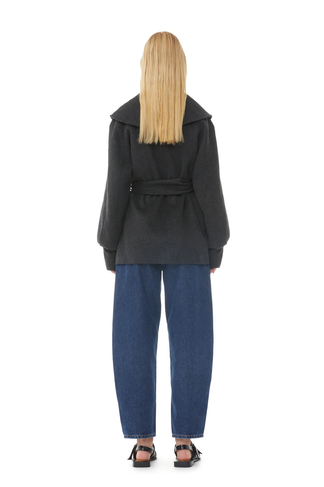 Wool Collar Jacket | Phantom - Image 6