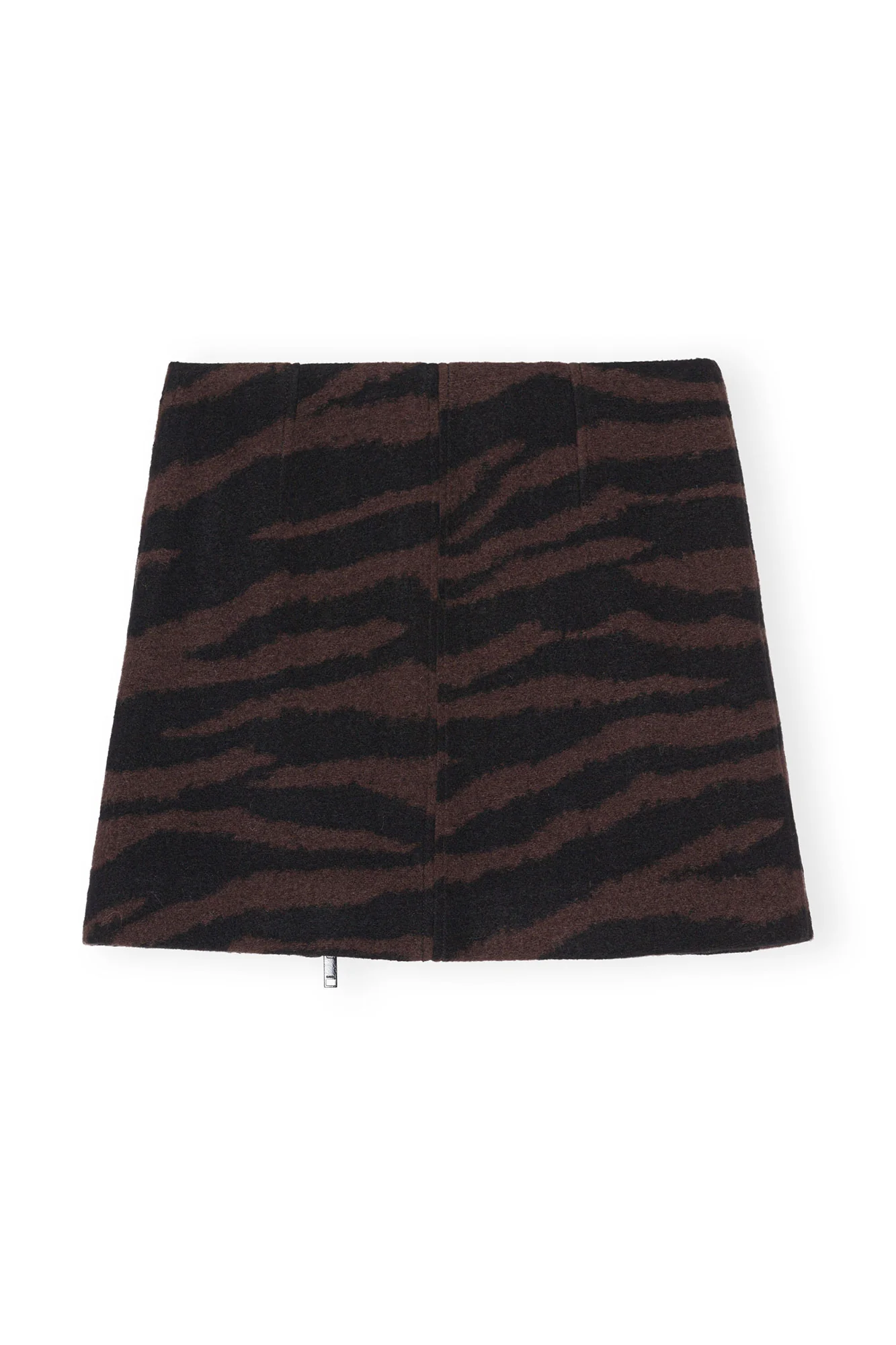 Wool Jacquard Mini Skirt | Black - Image 2